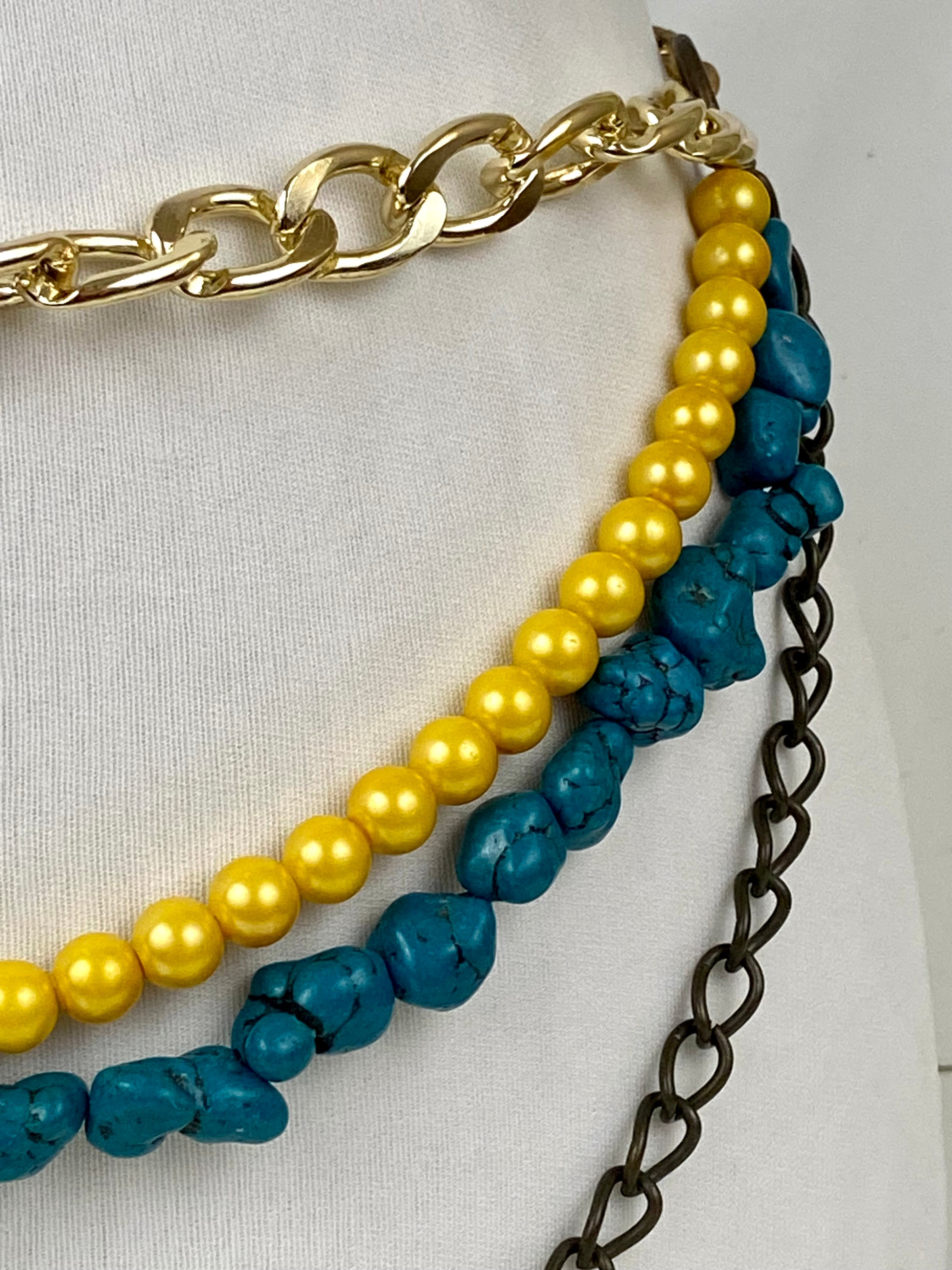 Fun colors layered belt