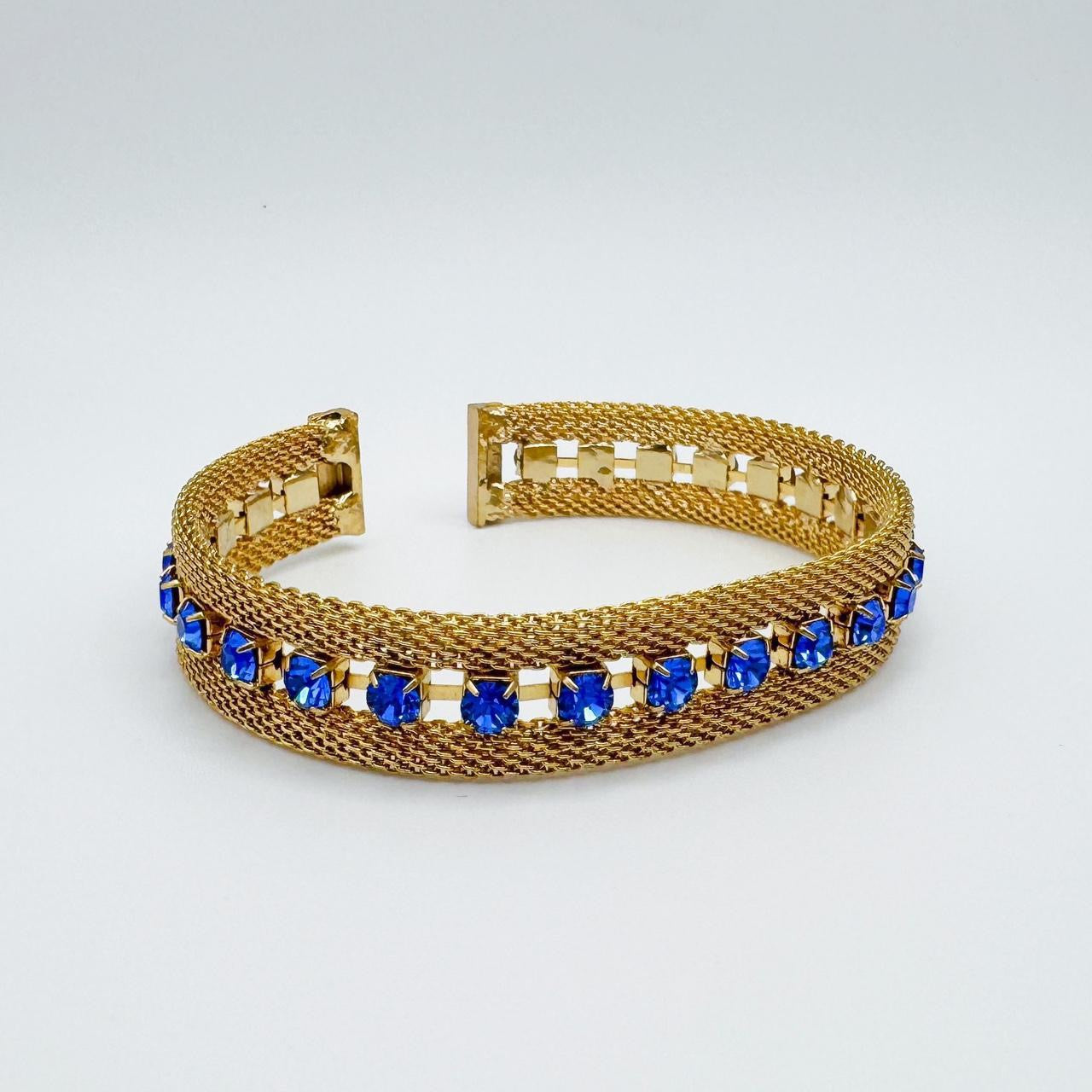 1960s Gold Metal Mesh Bracelet