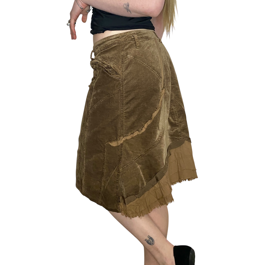 Vintage Parisian Style Back Midi Skirt (M)