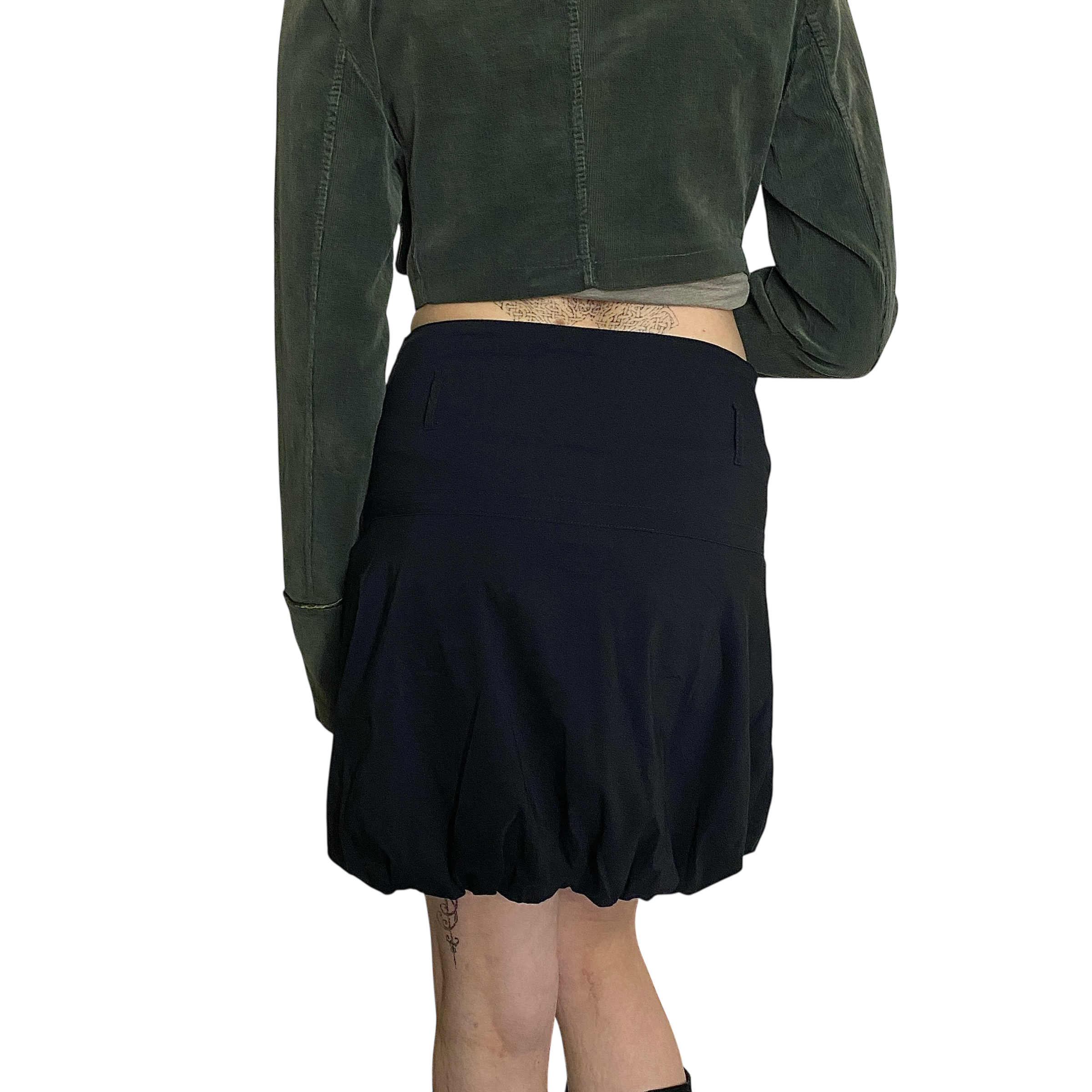 Vintage Parisian Black Bubble Skirt (S)