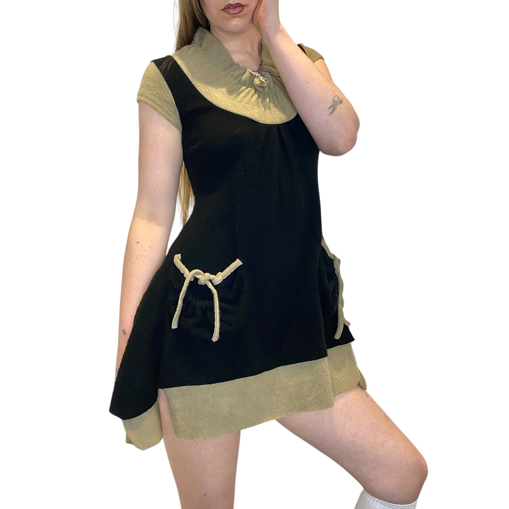 Vintage Coquette Tunic Knitted Dress (S/M)