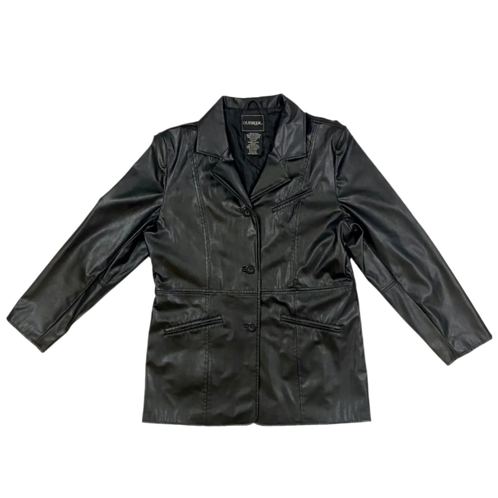 Black Leather Jacket (L)