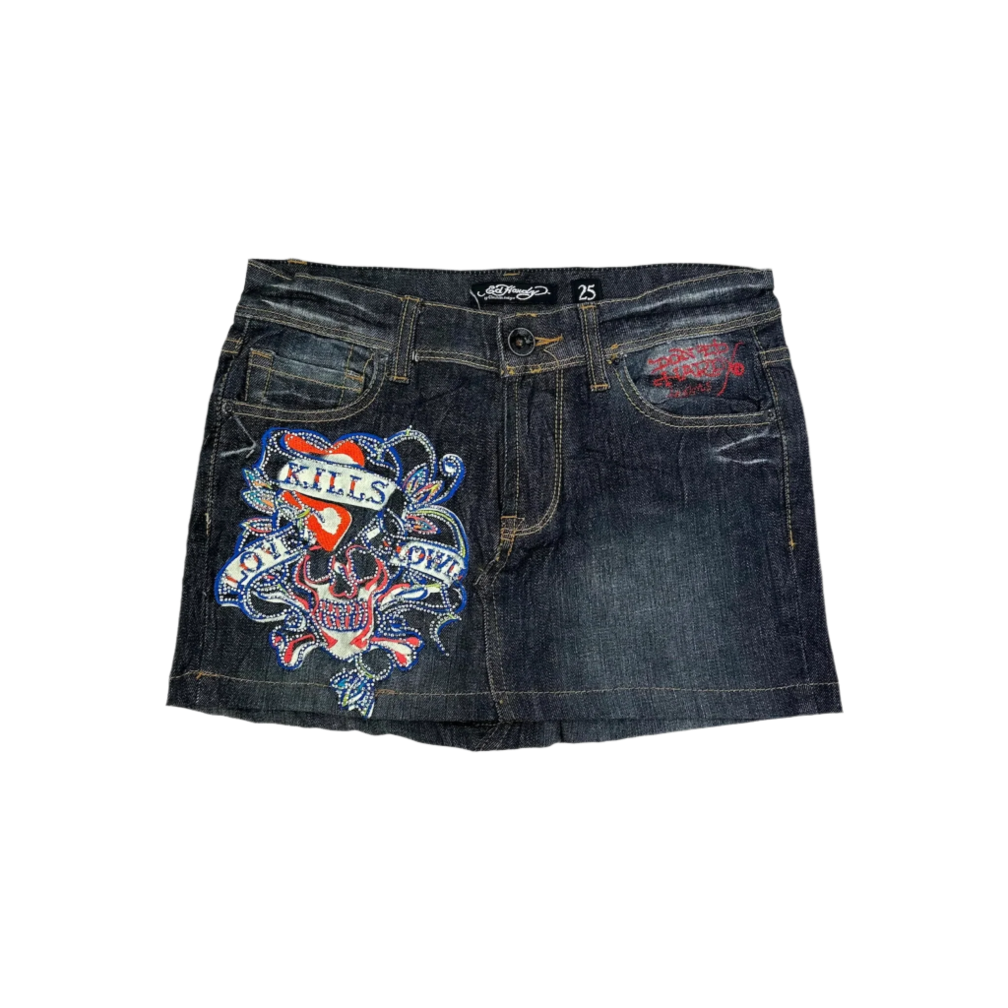 Ed Hardy Denim Mini Skirt (XS)
