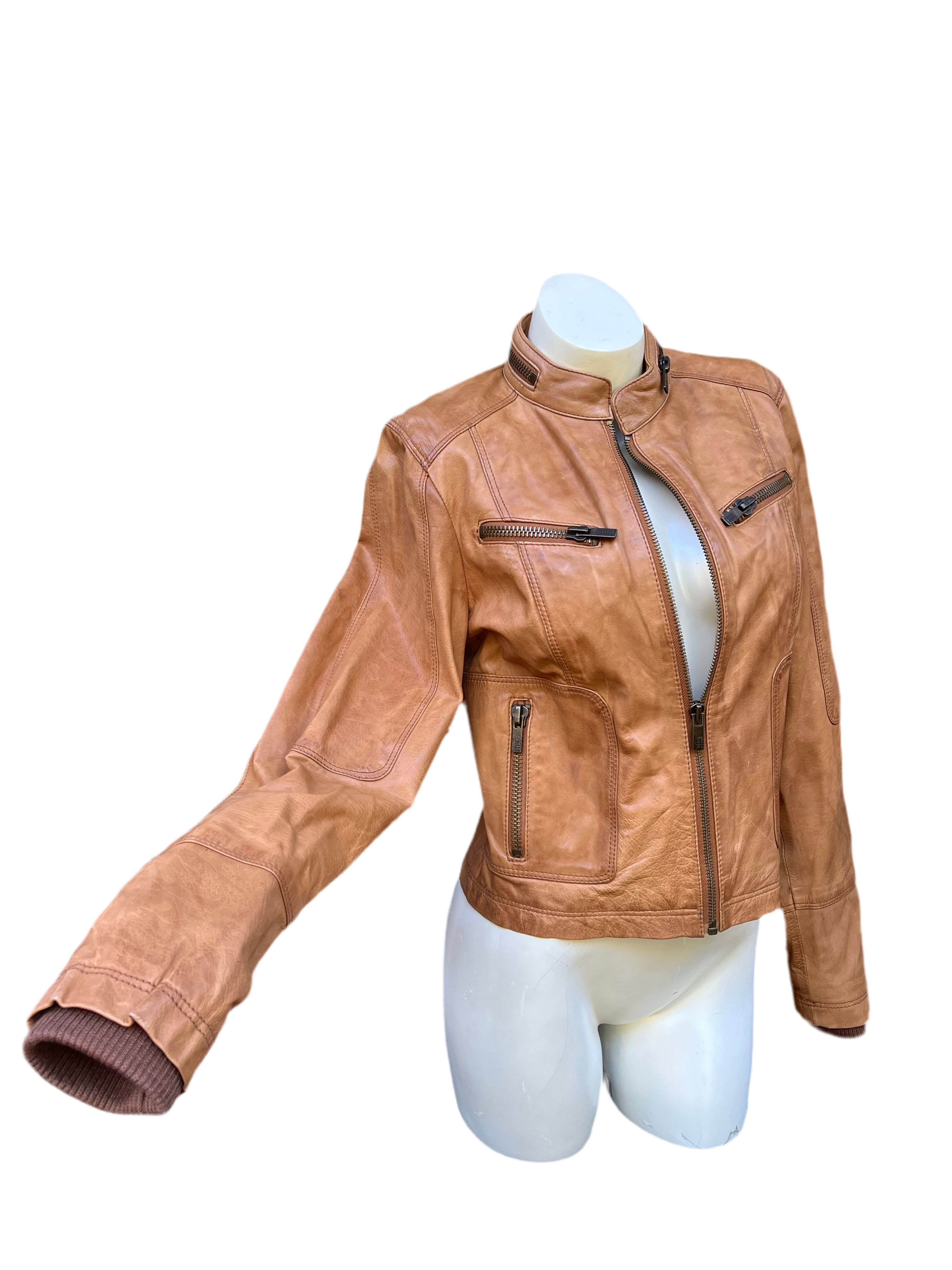 Leather Snatched Jacket (M)