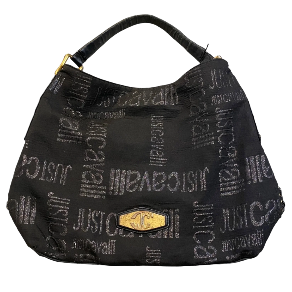 Cavalli Lace up Slouch Hand Bag