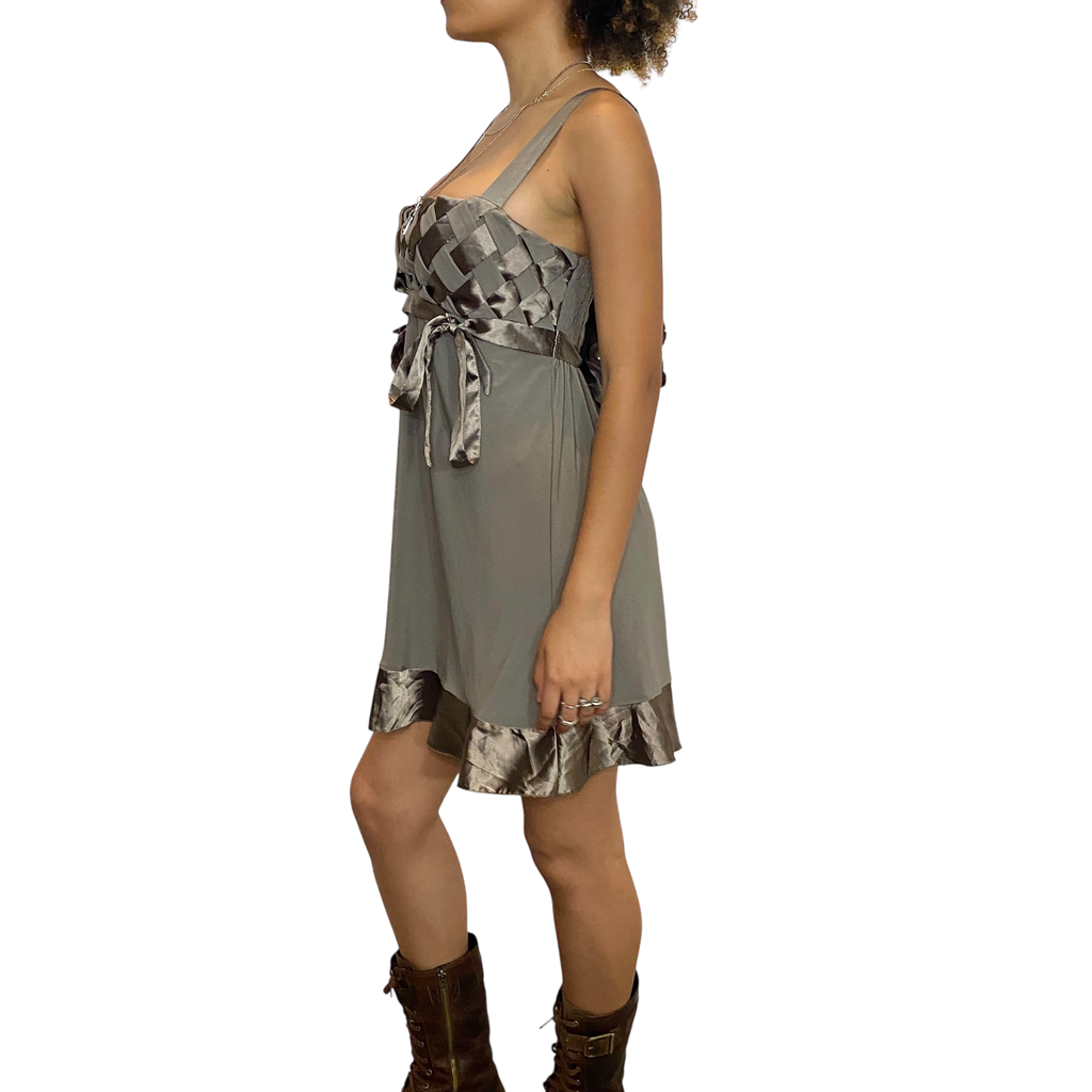 Vintage Coquette Strappy Dress (S/M)