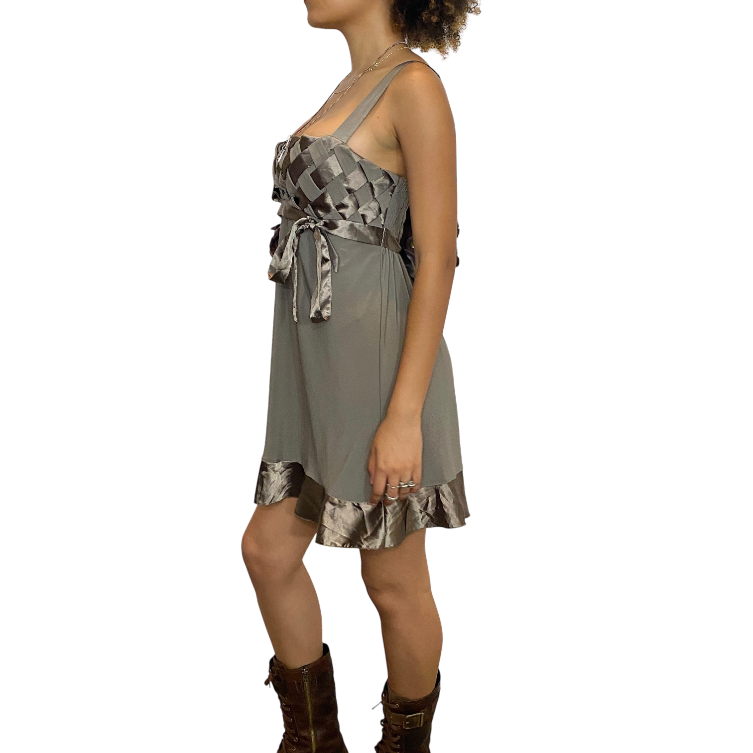 Vintage Coquette Strappy Dress (S/M)