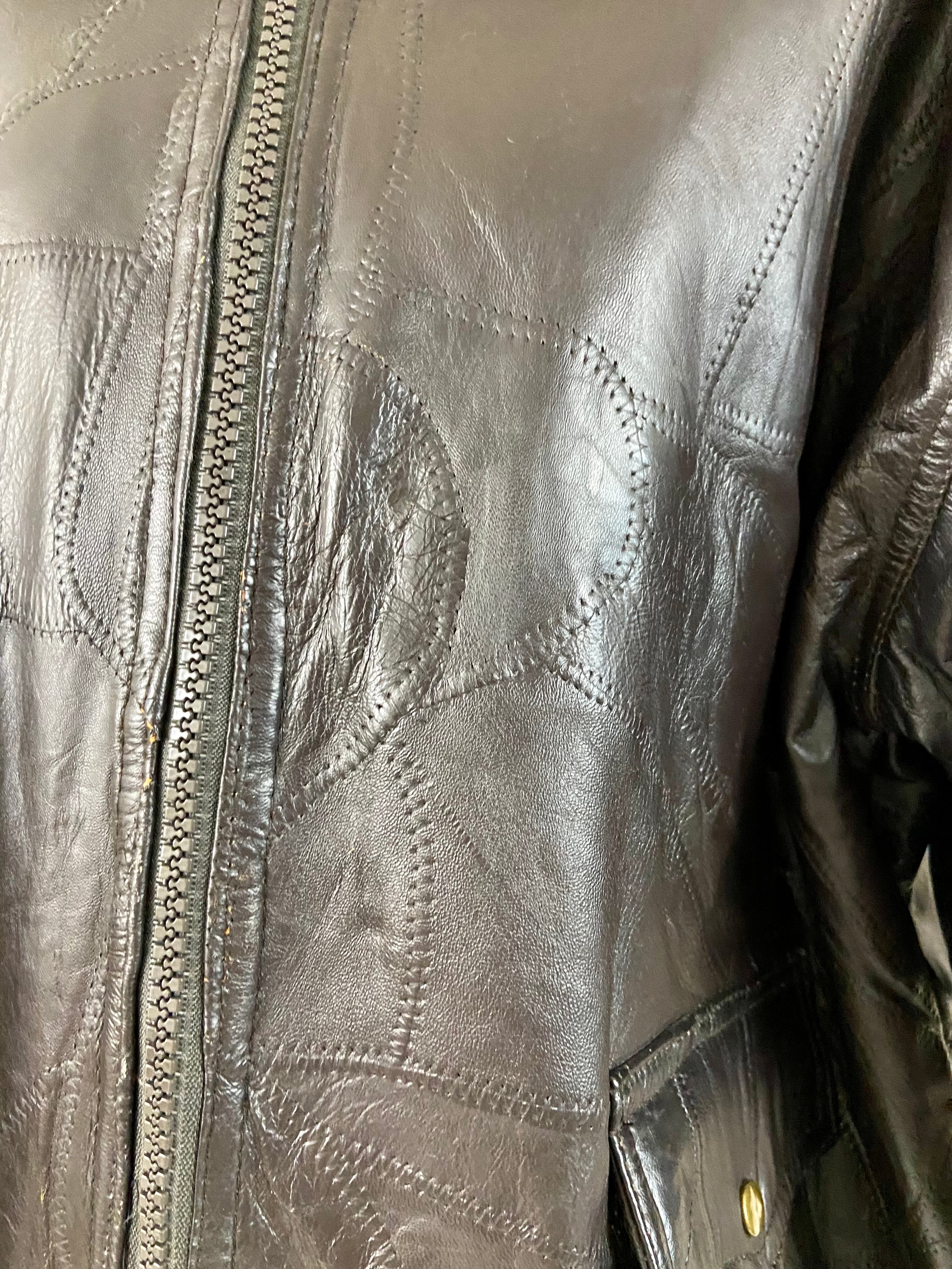 Black Leather Jacket (2X)
