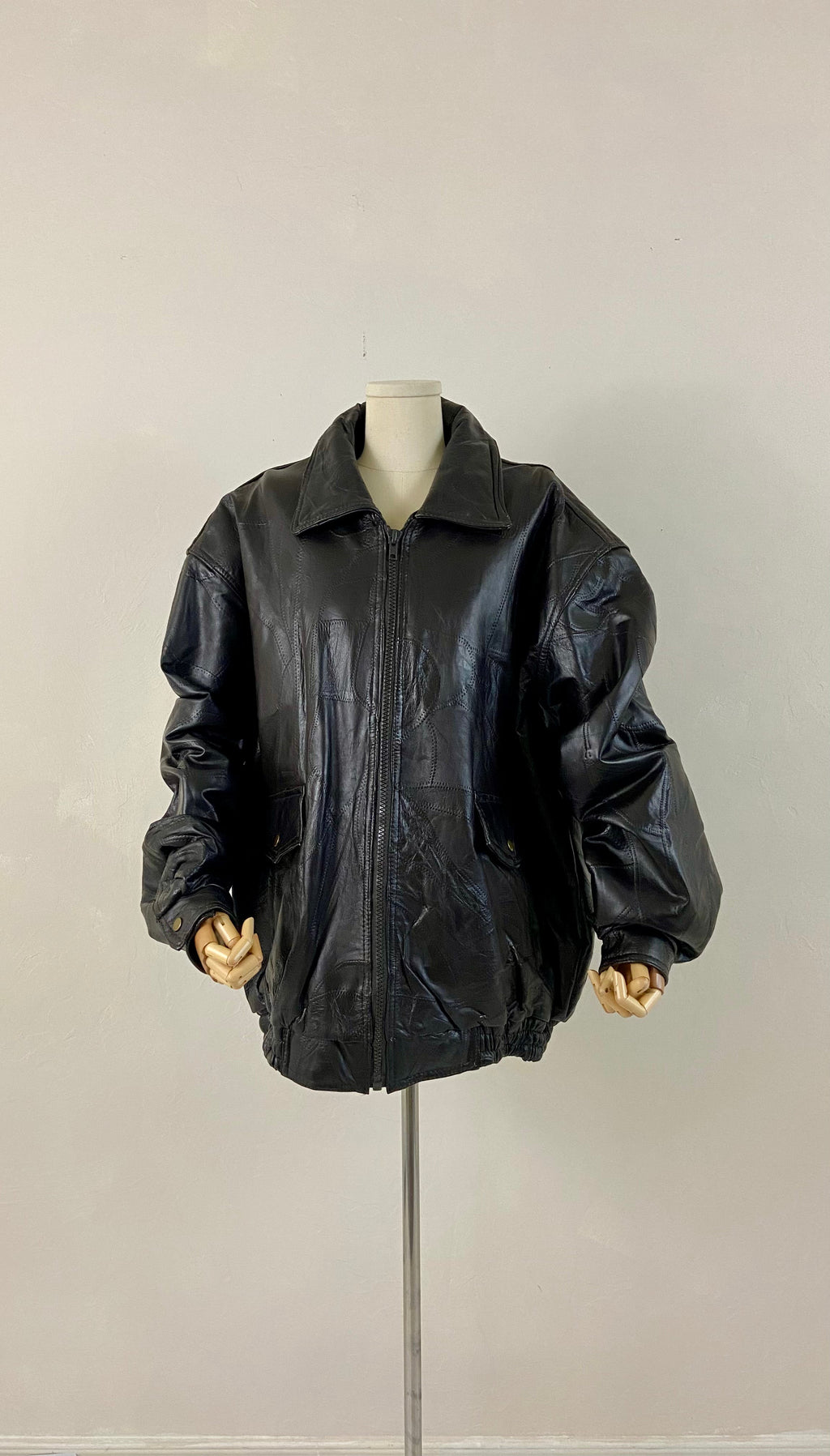 Black Leather Jacket (2X)