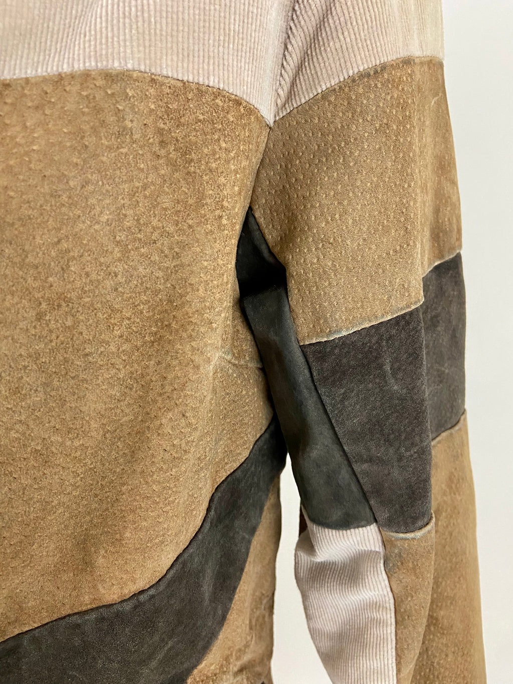 Suede leather jacket