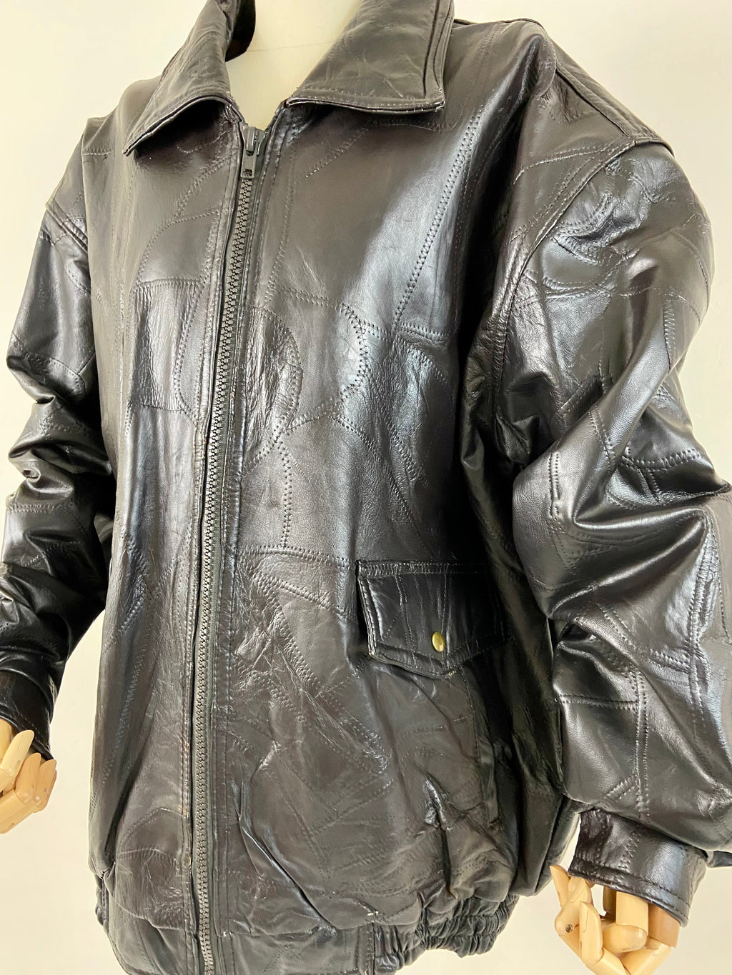 Black Leather Jacket (2X)