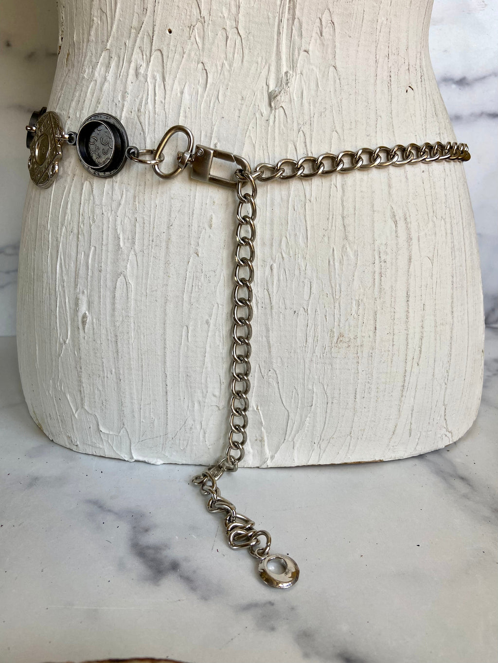 Metal chain belt