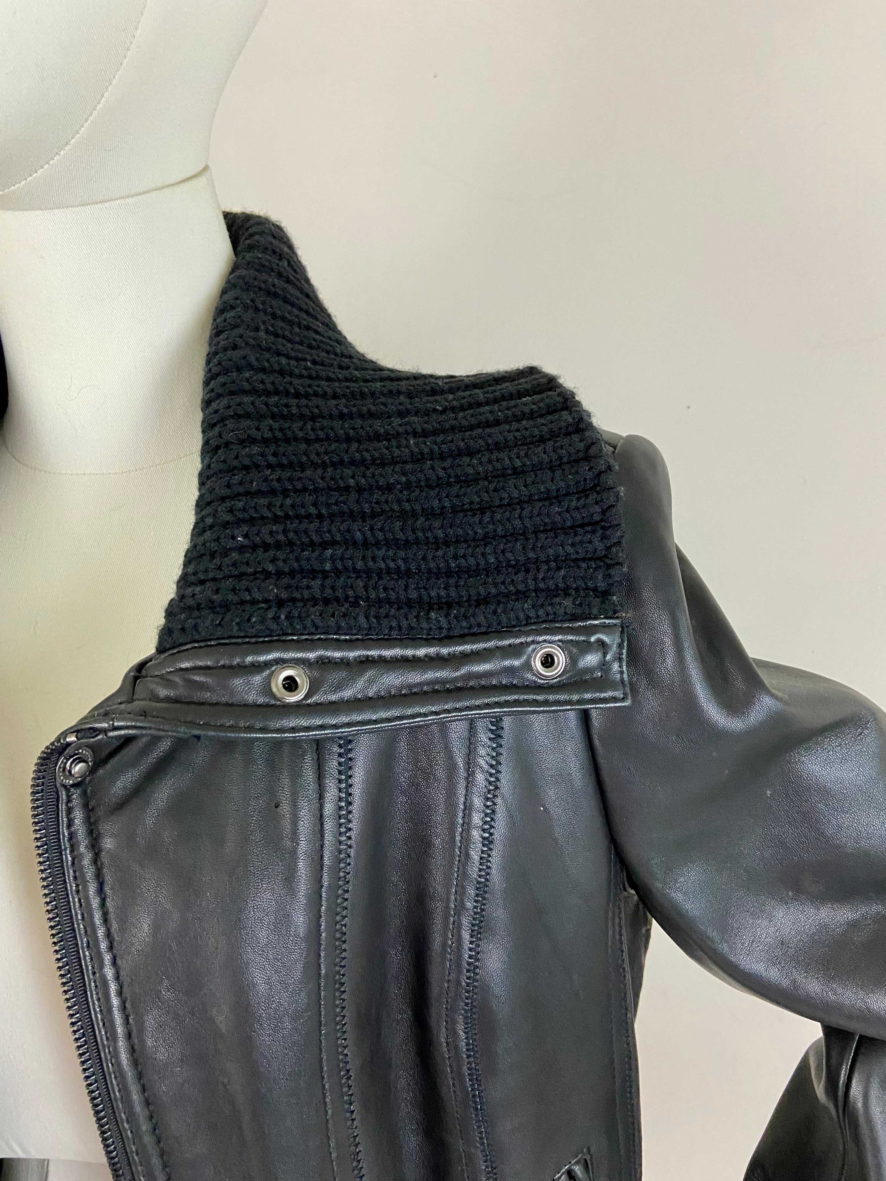 Fitted New York Leather Jacket (L)