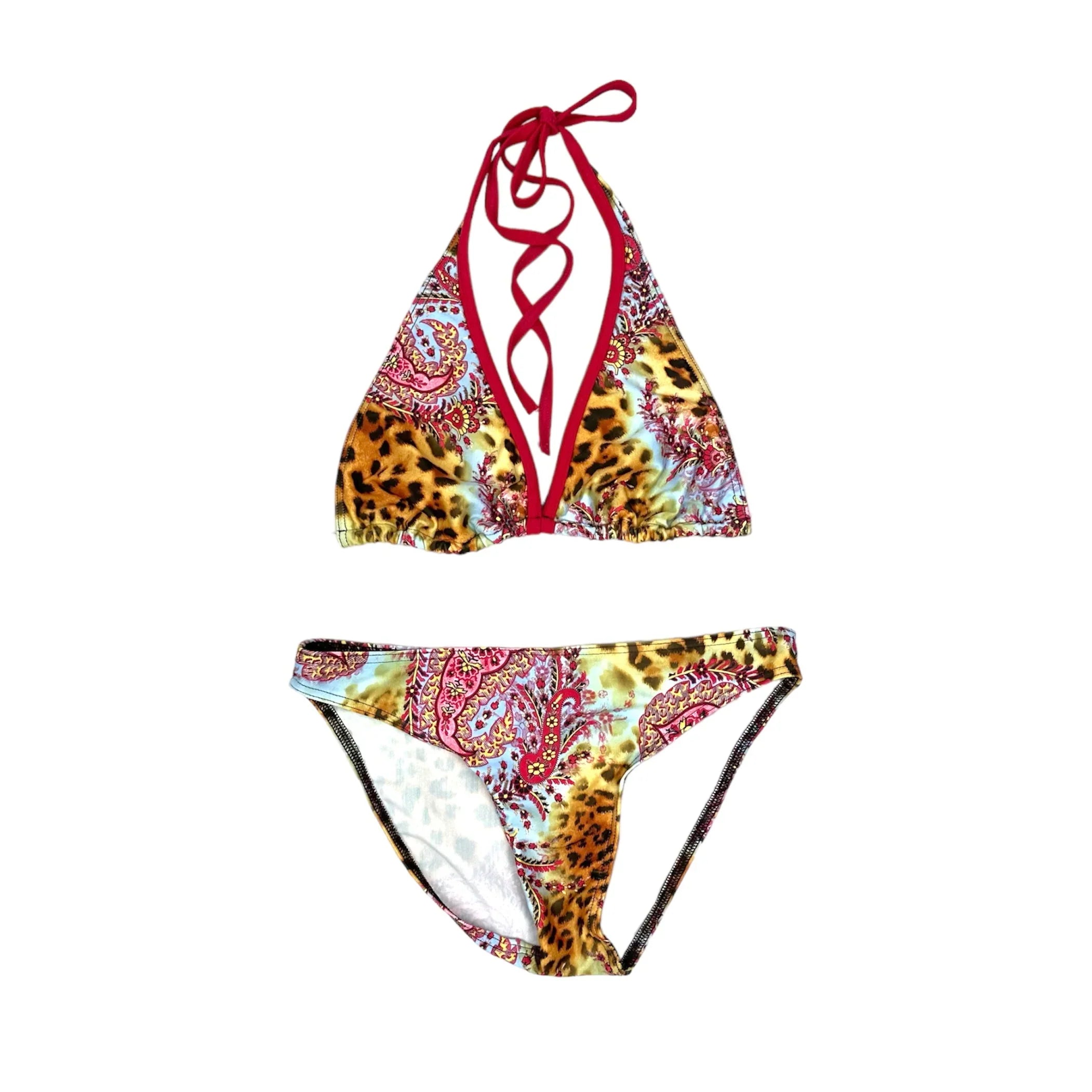 Leopard Paisley Print Bikini (XS/S)