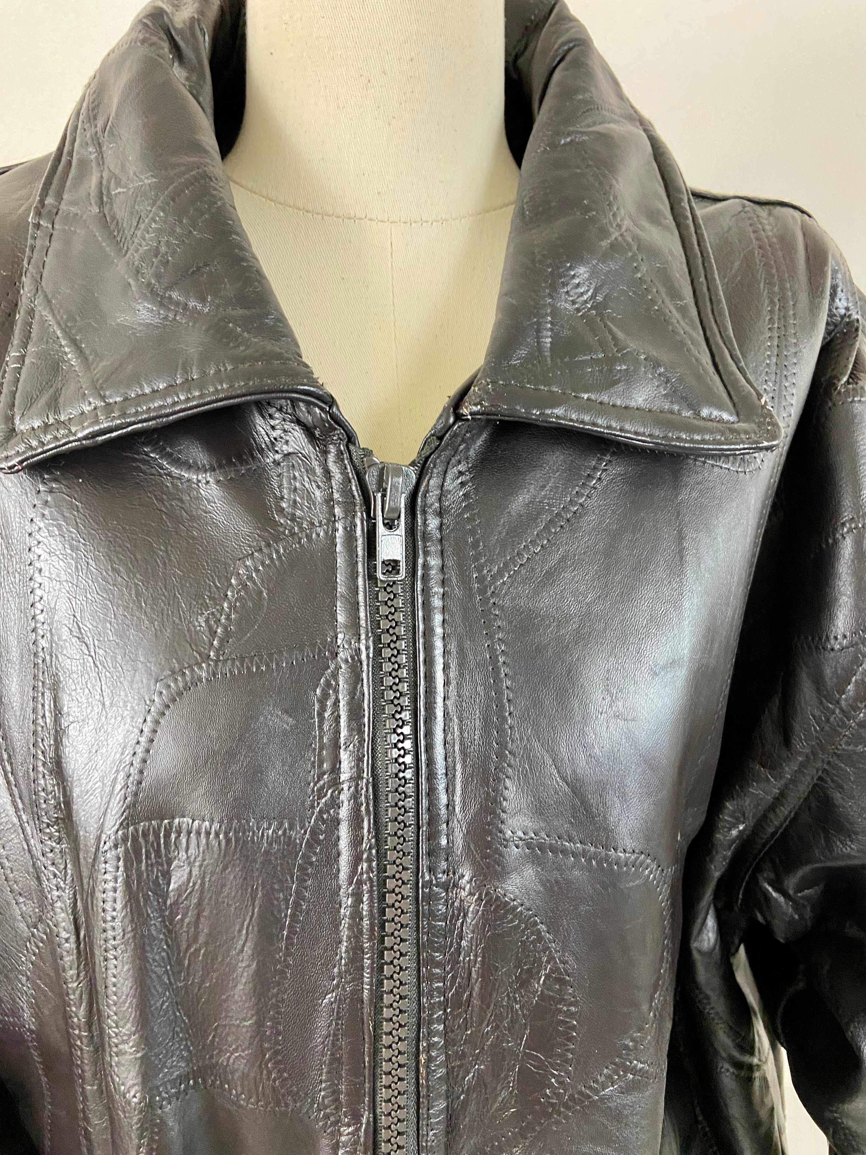 Black Leather Jacket (2X)