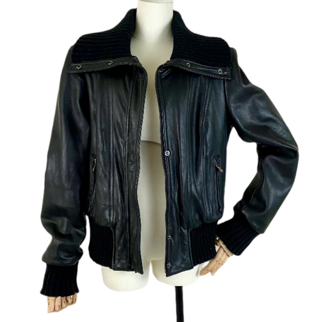 Fitted New York Leather Jacket (L)