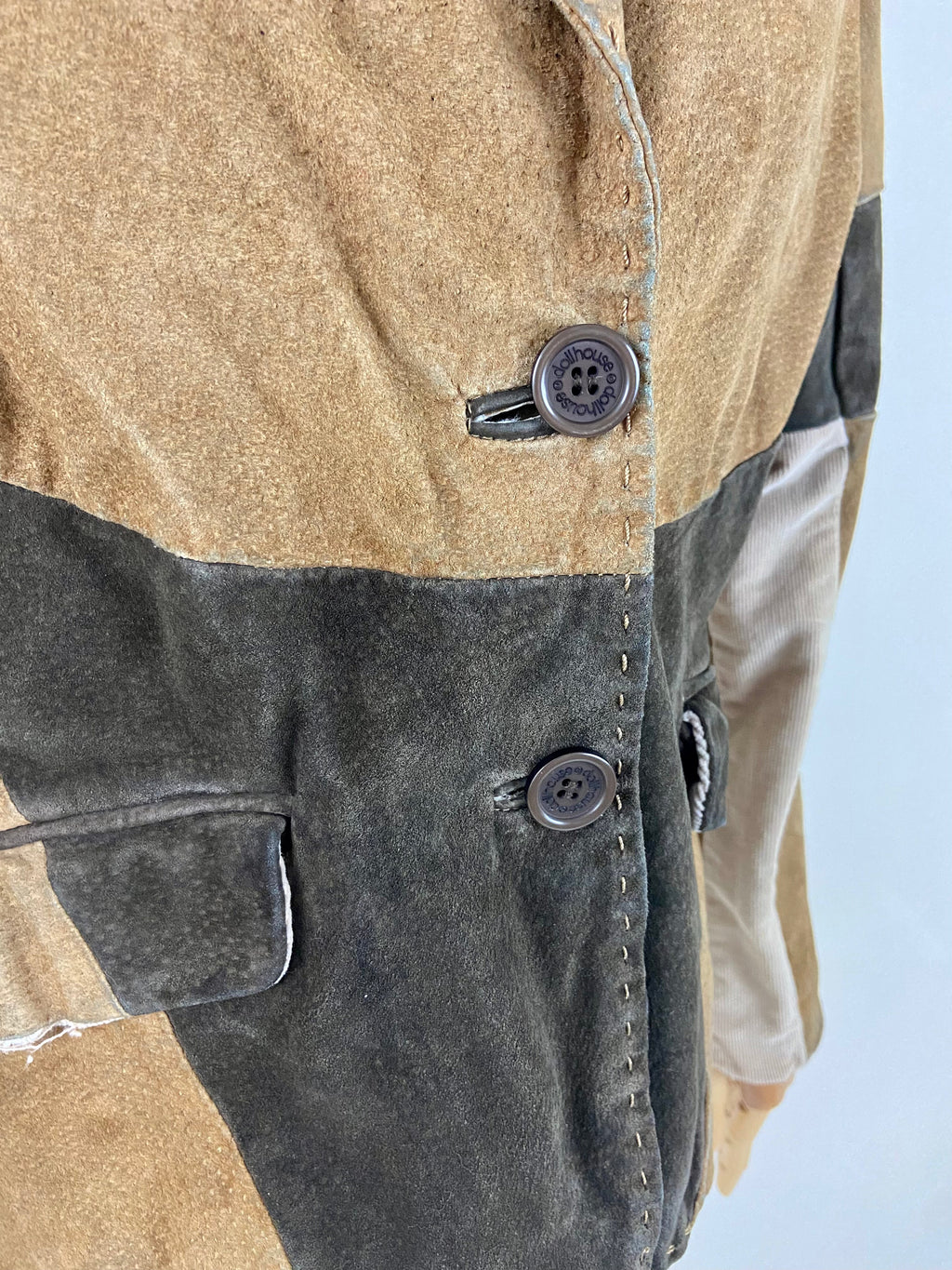 Suede leather jacket