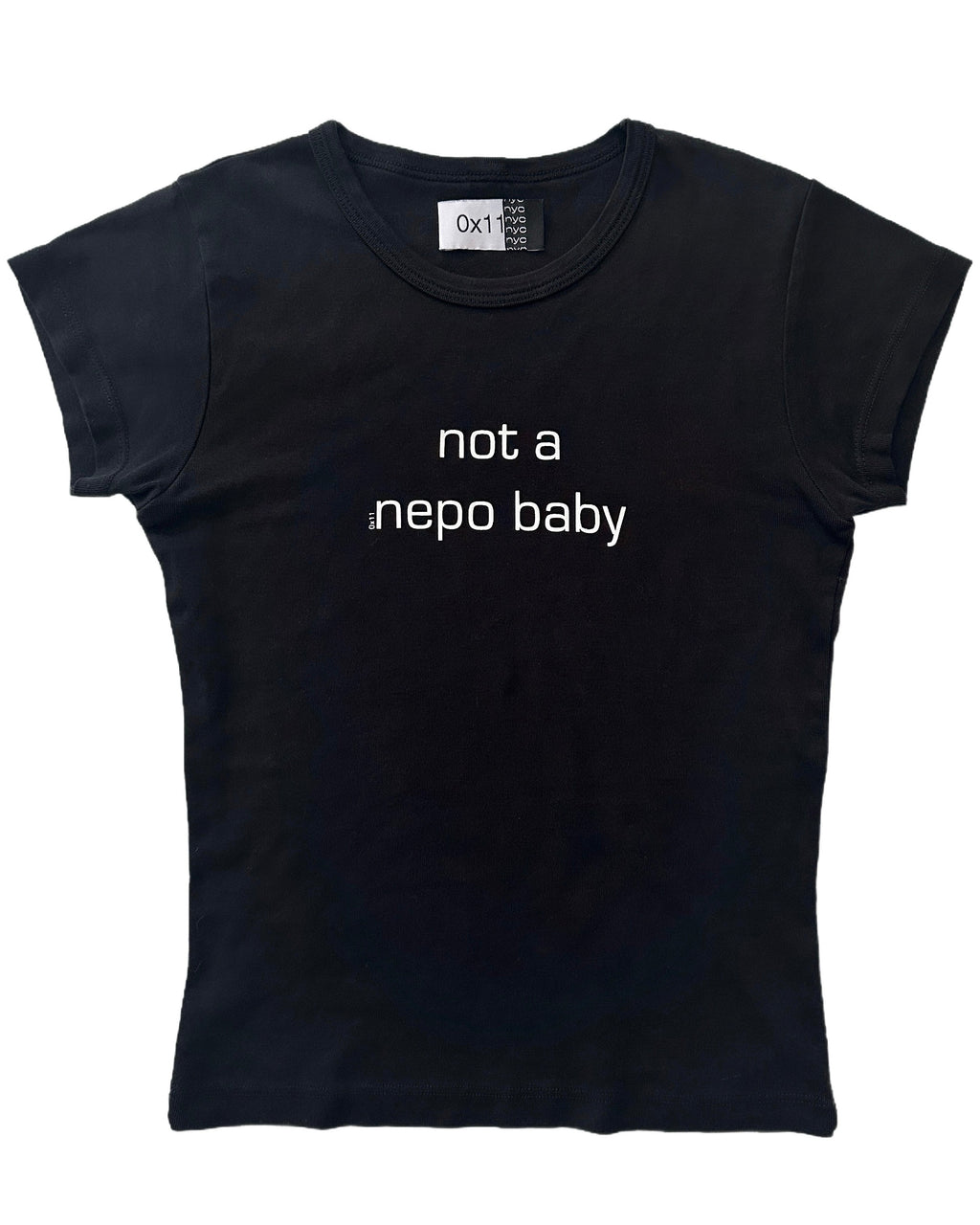 'Not a Nepo Baby' Baby Tee (XS-XL)