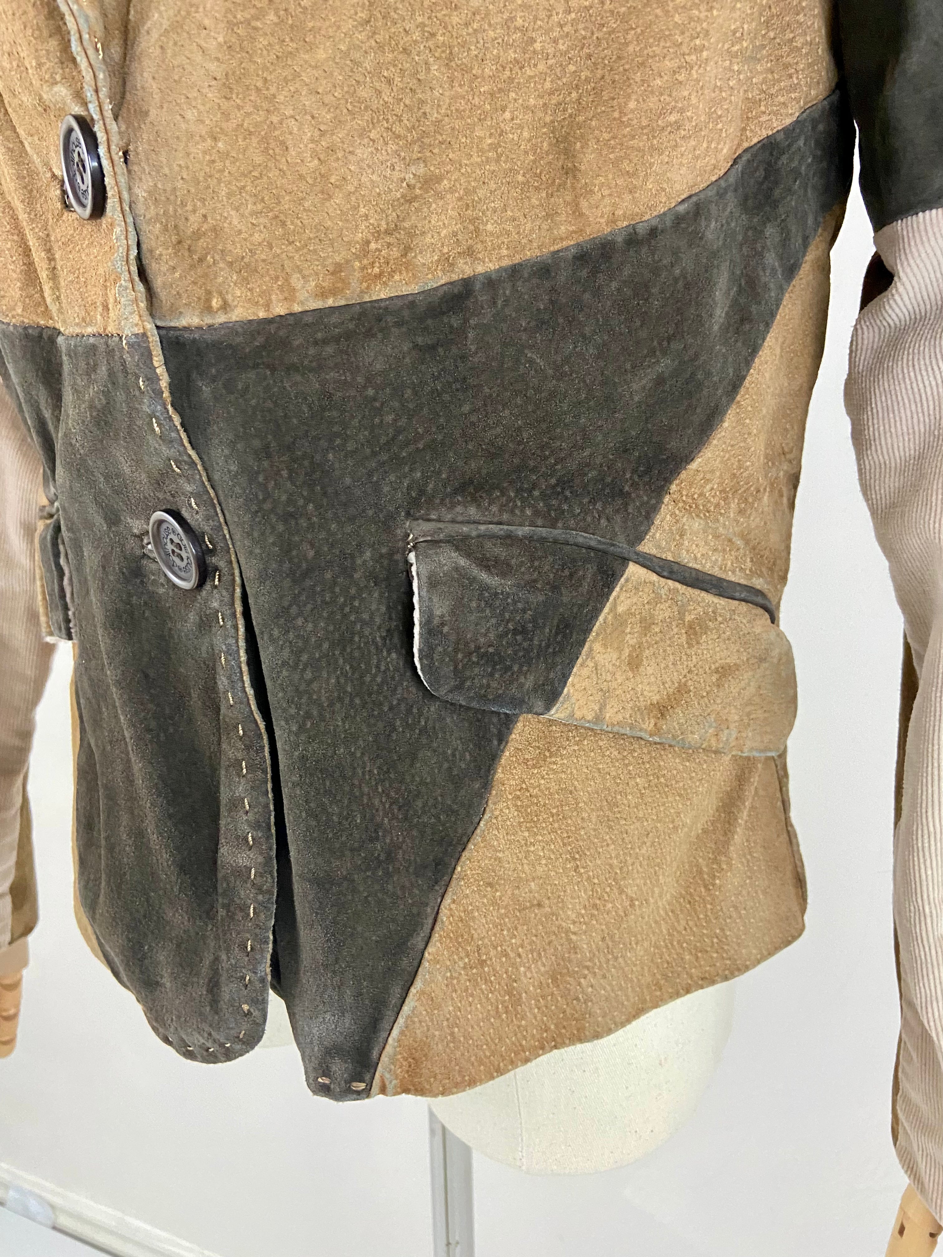 Suede leather jacket