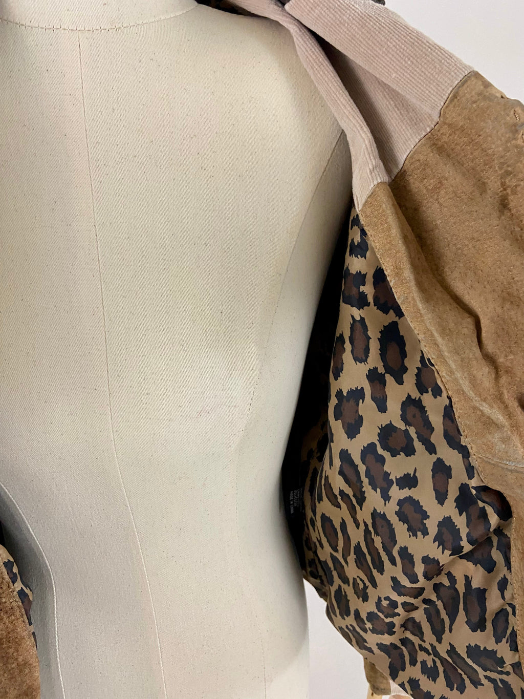 Suede leather jacket