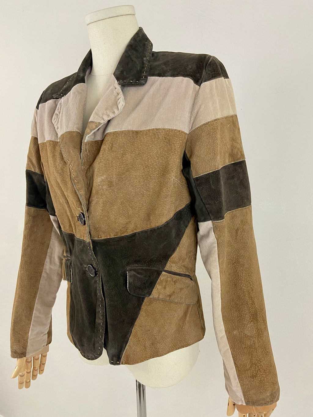 Suede leather jacket