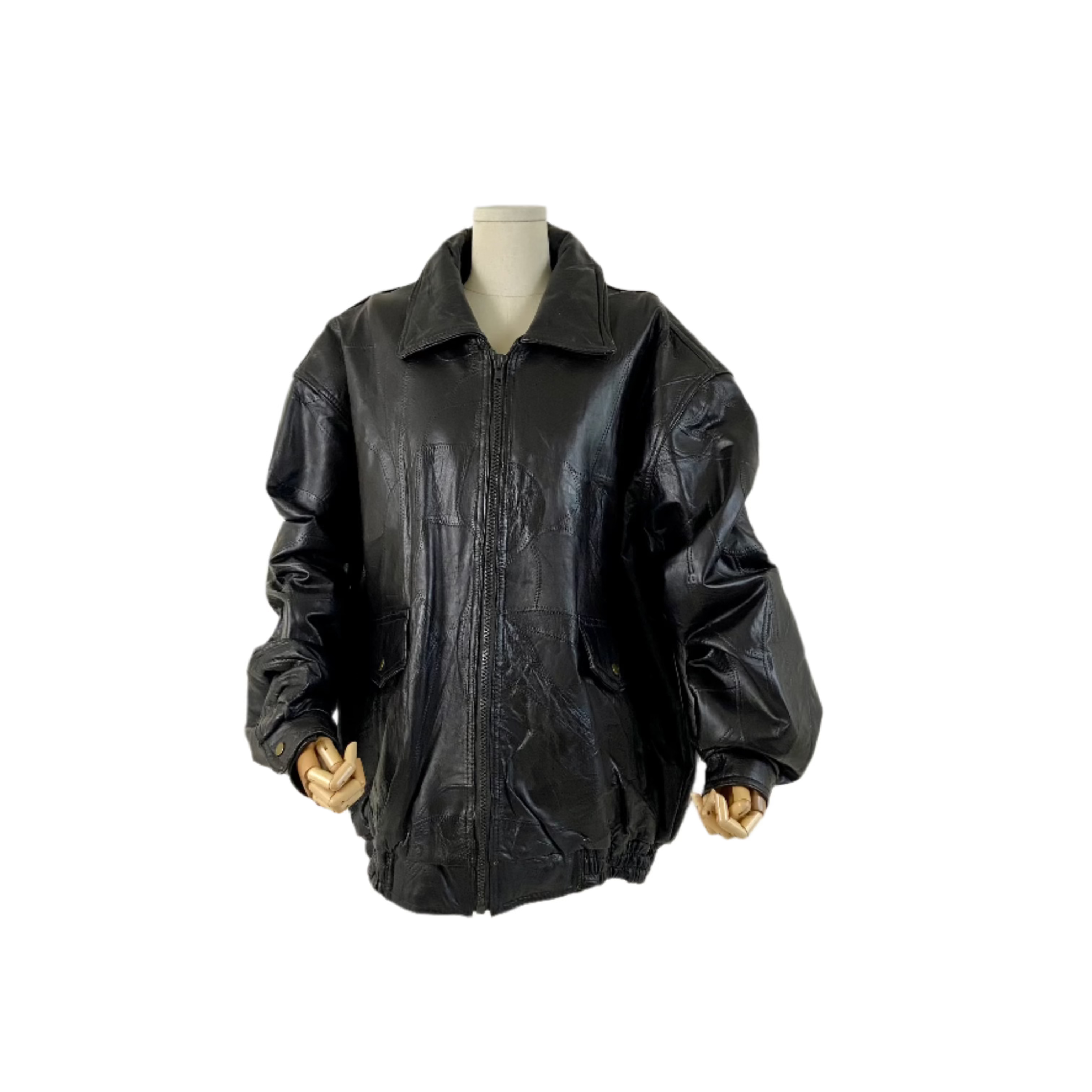 Black Leather Jacket (2X)