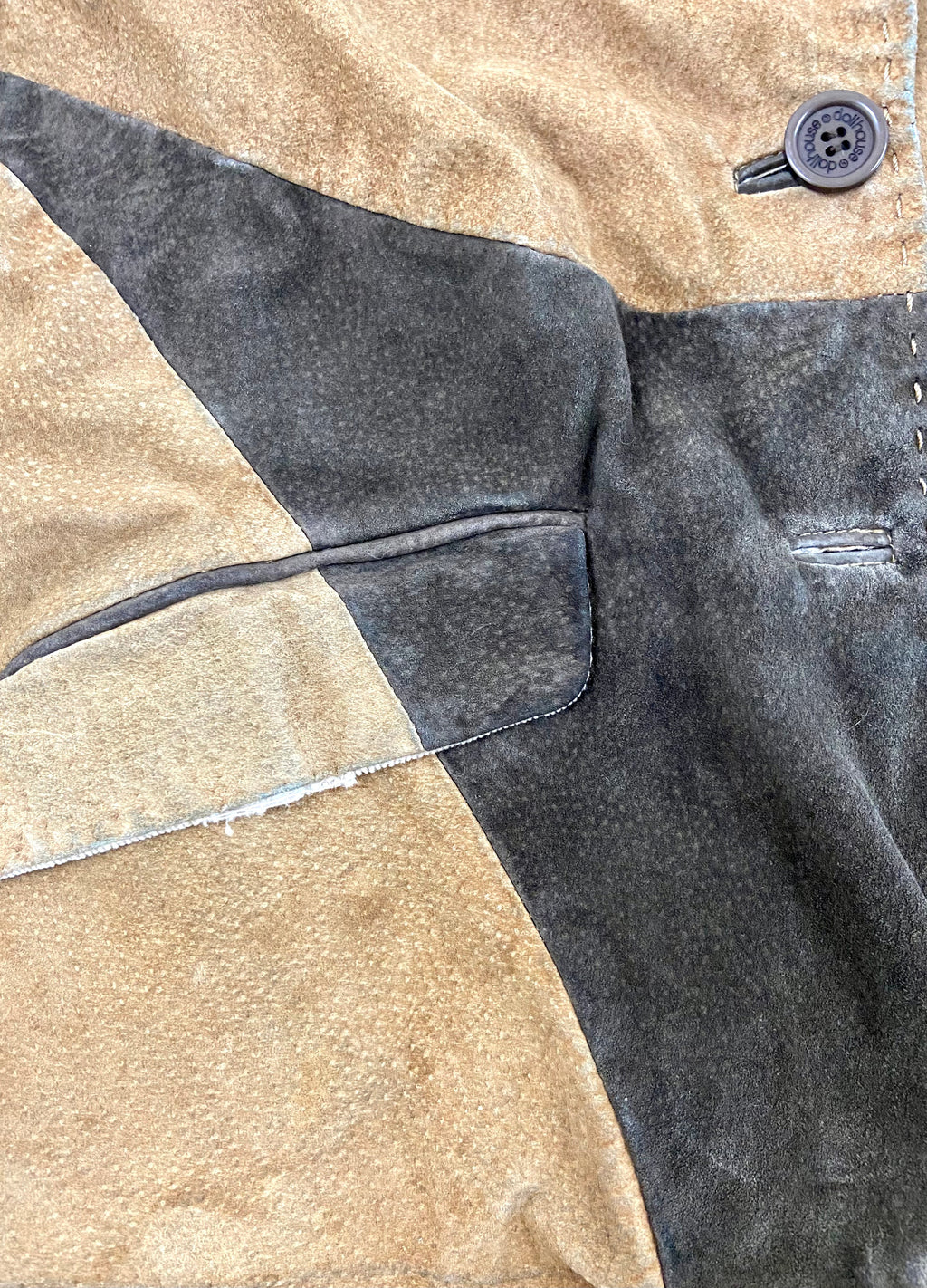 Suede leather jacket