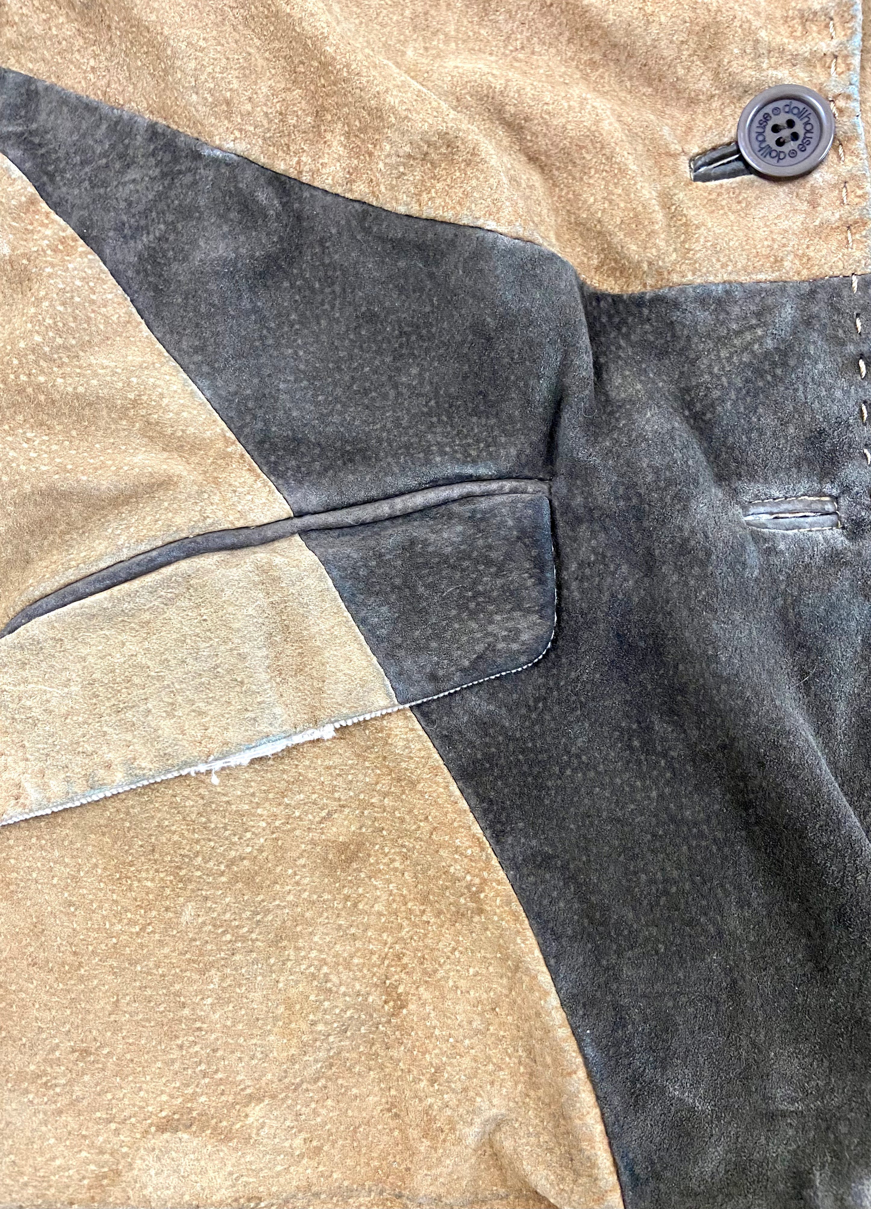 Suede leather jacket