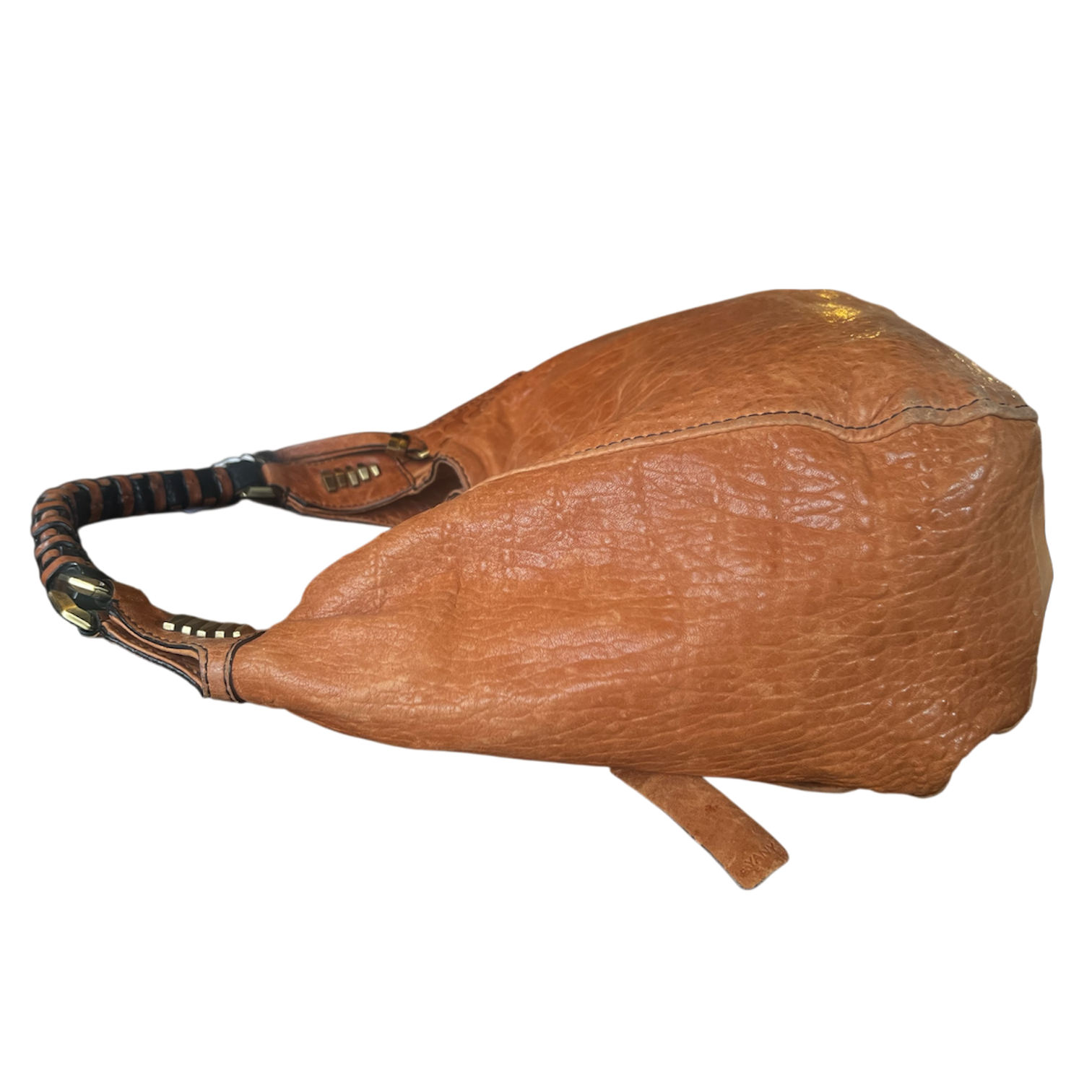 orYANY Brown Textured Leather Purse