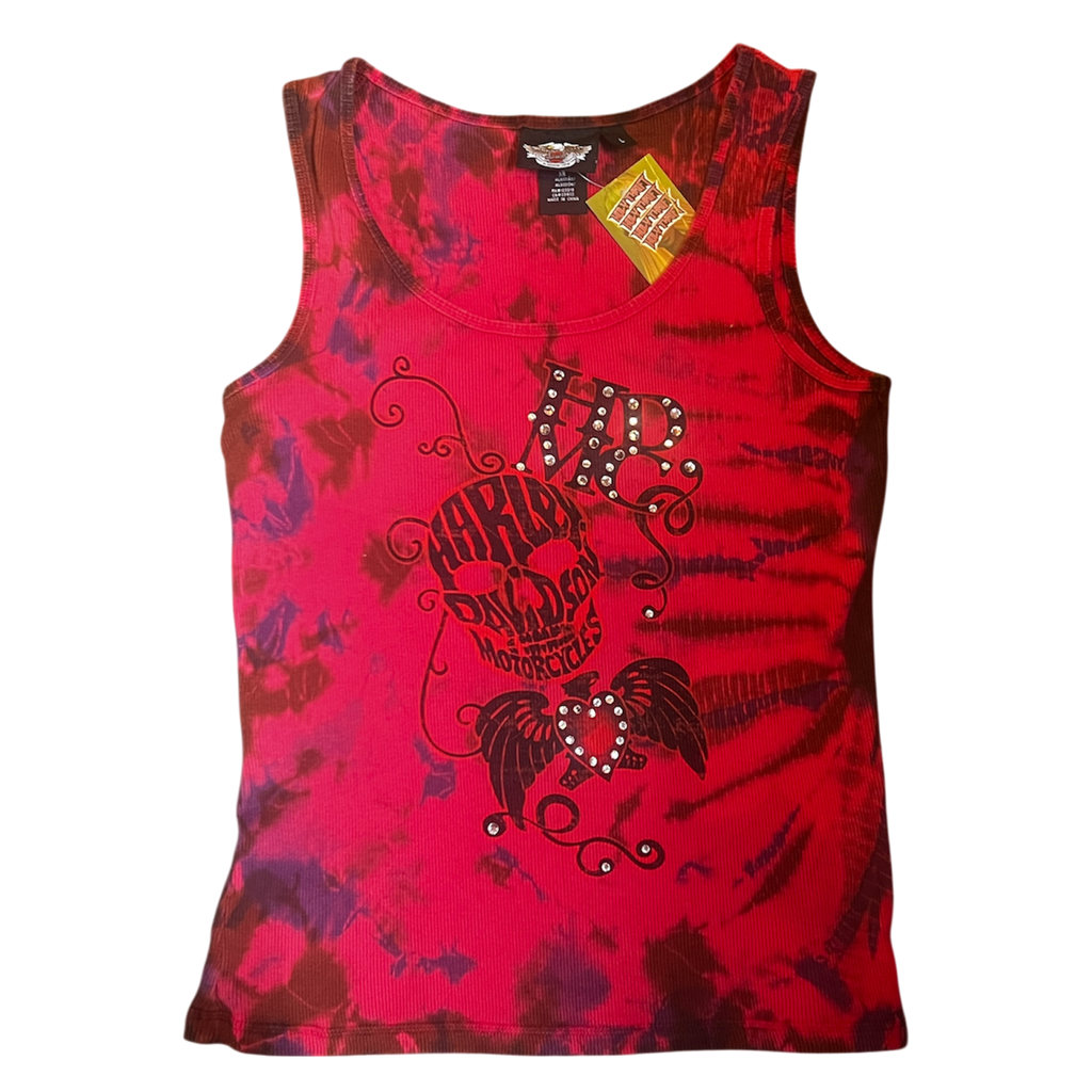 Harley Davidson Sleeveless Tie-Dye Tank (L)