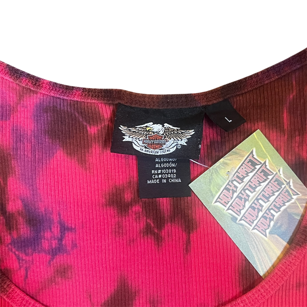 Harley Davidson Sleeveless Tie-Dye Tank (L)
