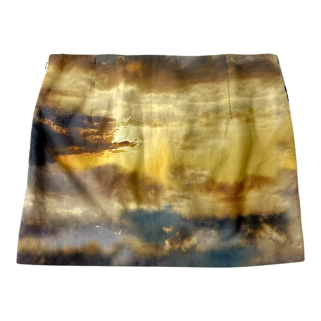 Early 2000s Statement Print Mini Skirt (M)