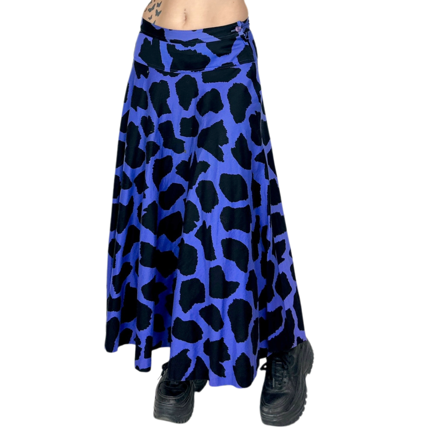 Vintage Animal Print Maxi Skirt (XS/S)