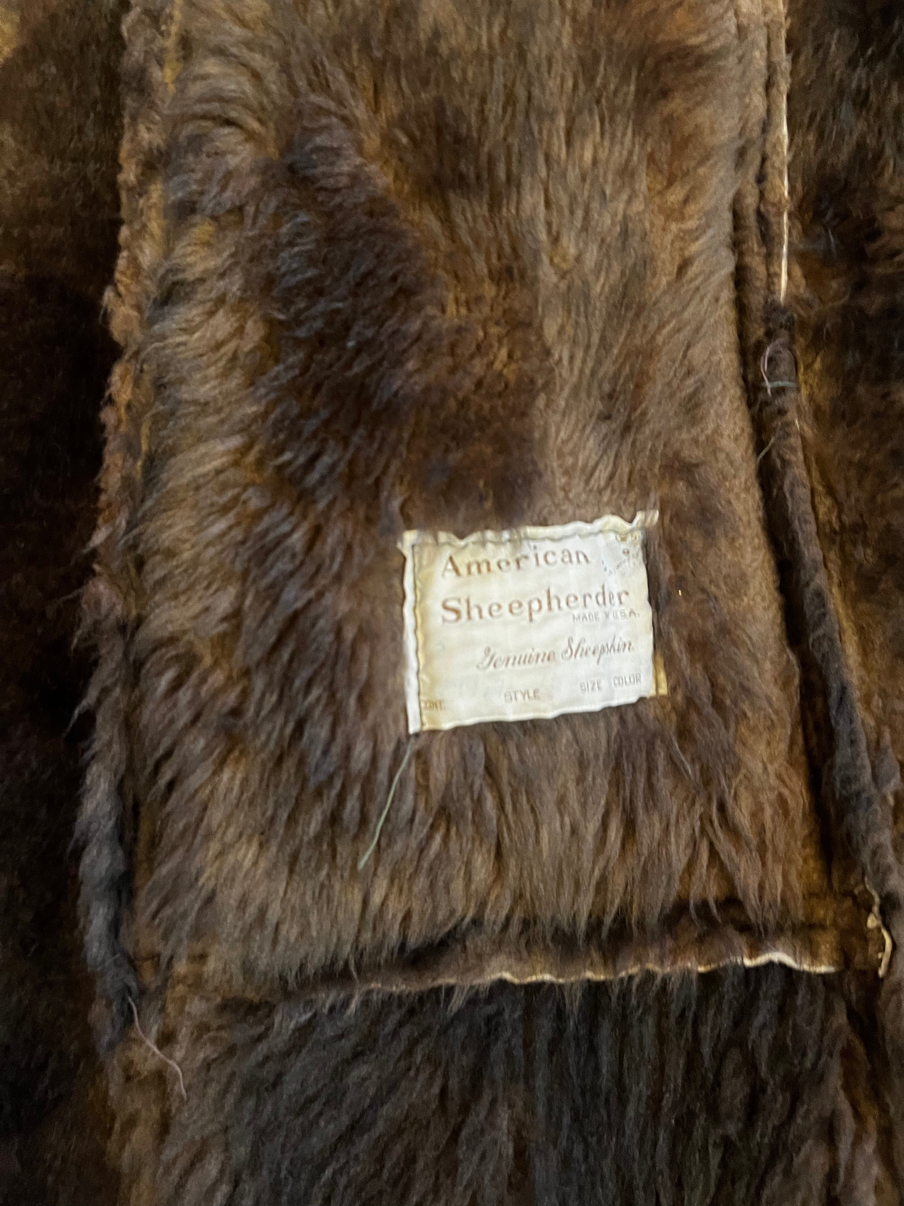 Suede Sheepskin Fur Trench Coat (S-M)