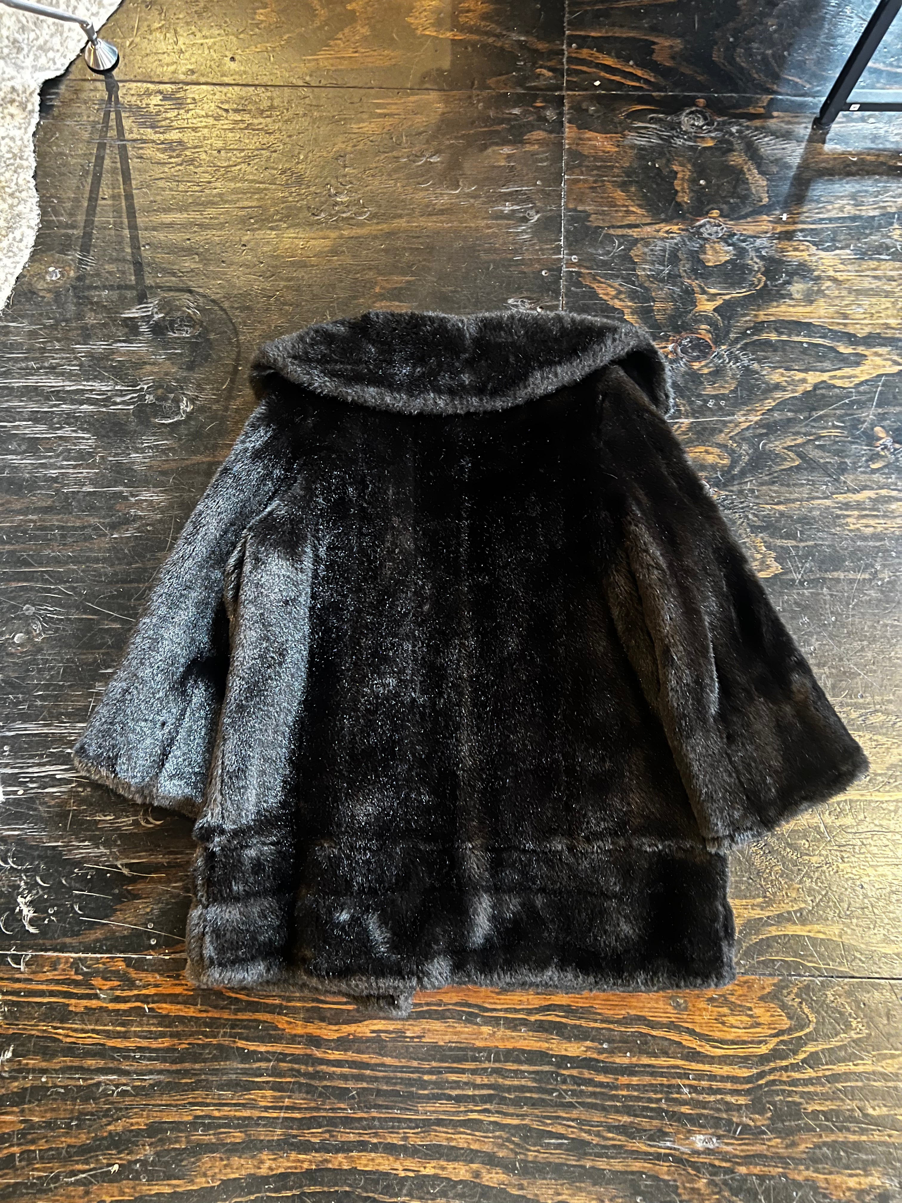 Brown Faux Fur Overcoat (M/L)