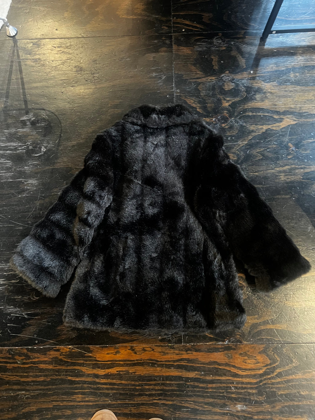 Dark Brown Faux Fur Coat (M/L)