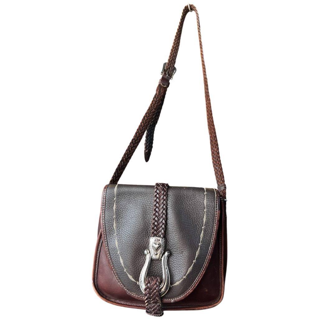 Brighton Brown Leather Buckle Purse