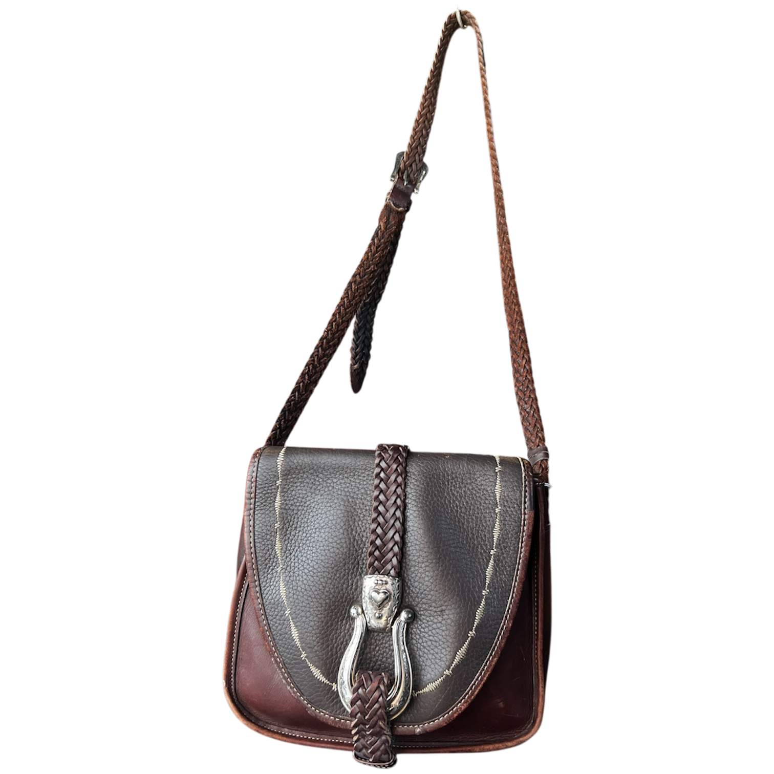 Brighton Brown Leather Buckle Purse