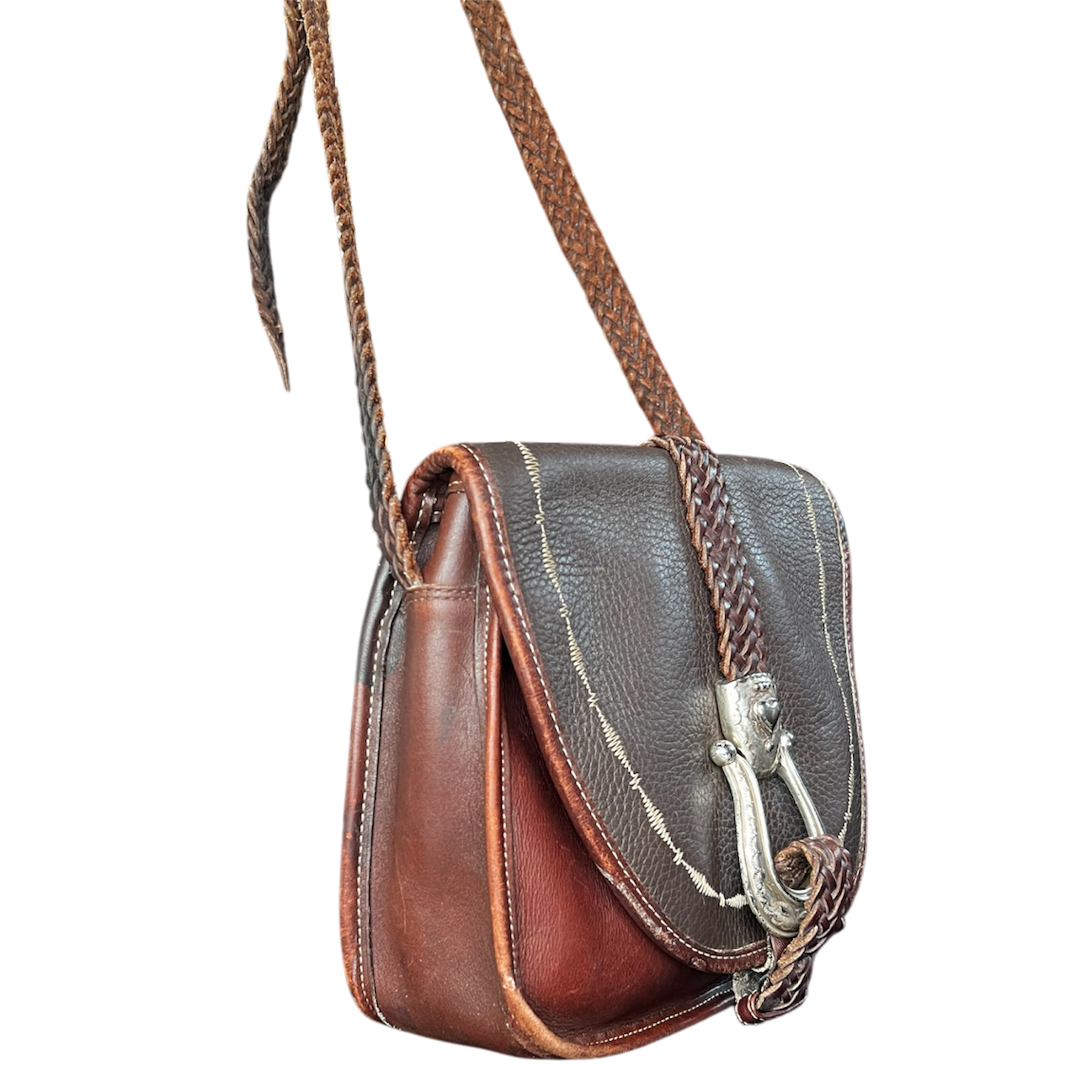 Brighton Brown Leather Buckle Purse