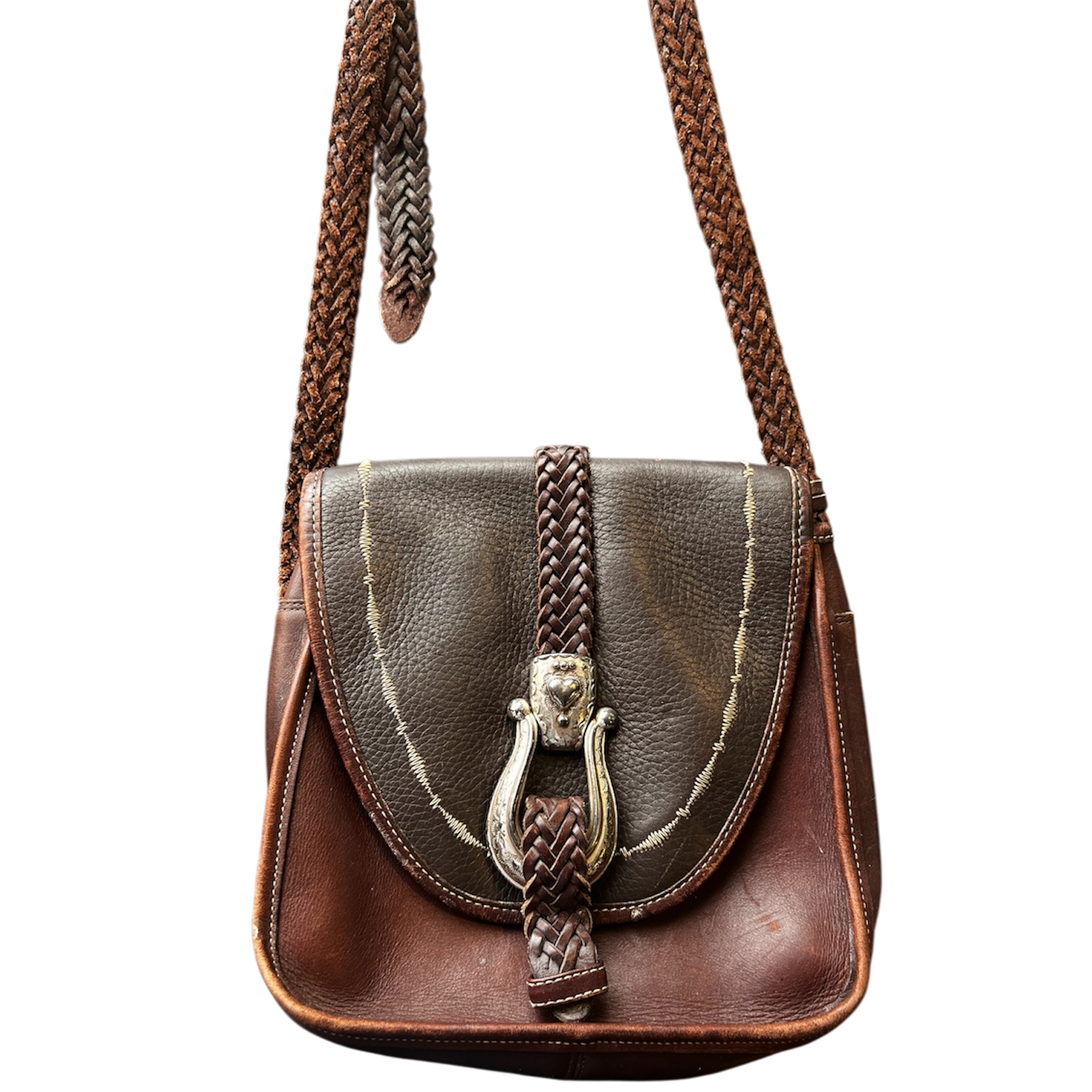 Brighton Brown Leather Buckle Purse