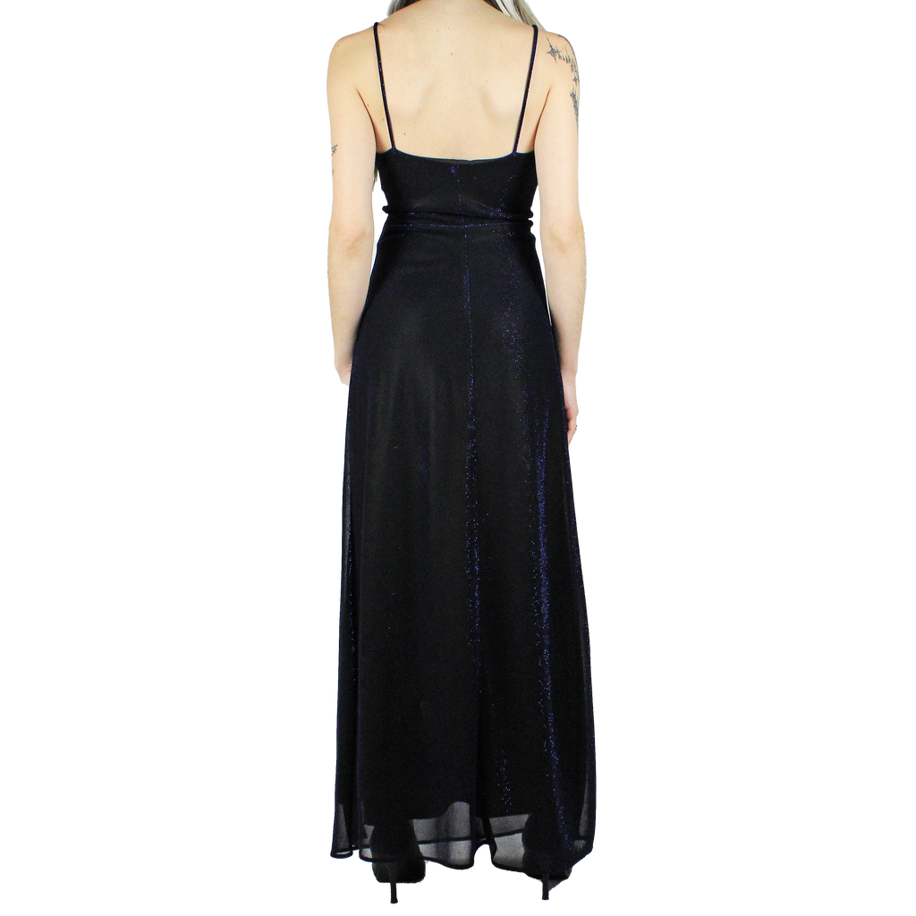 90s Shimmery Blue Gown (S)