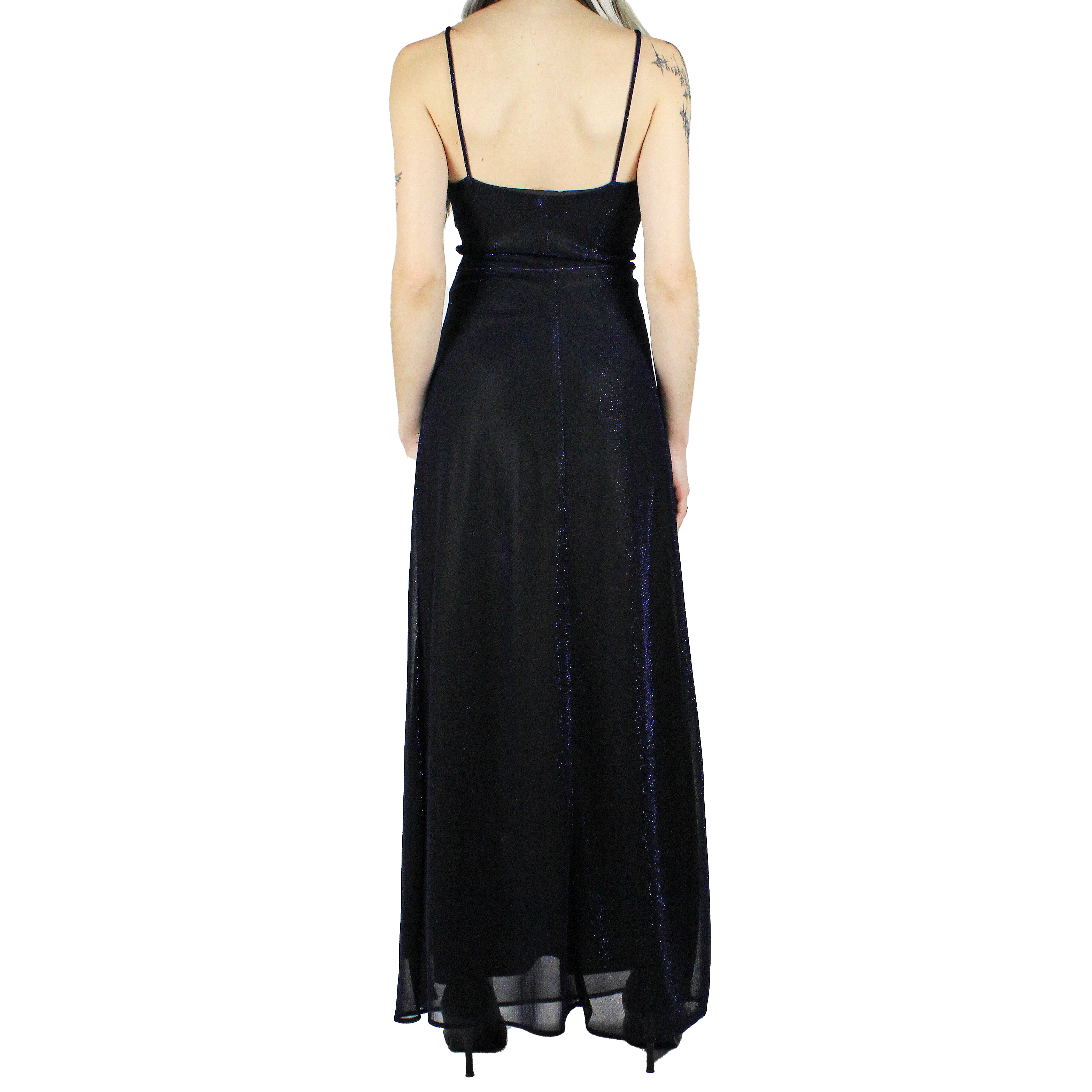 90s Shimmery Blue Gown (S)