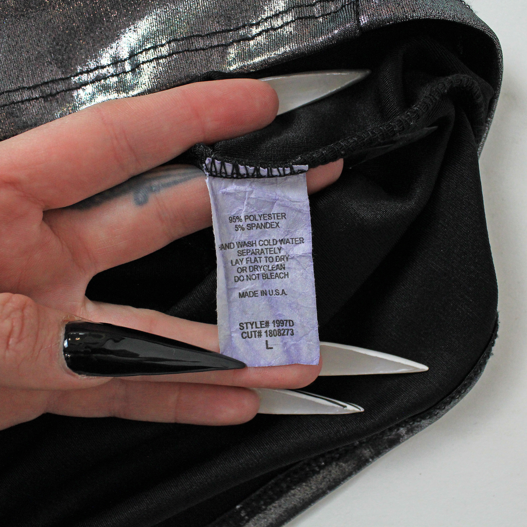 00s Metallic Mini Dress (S/M)