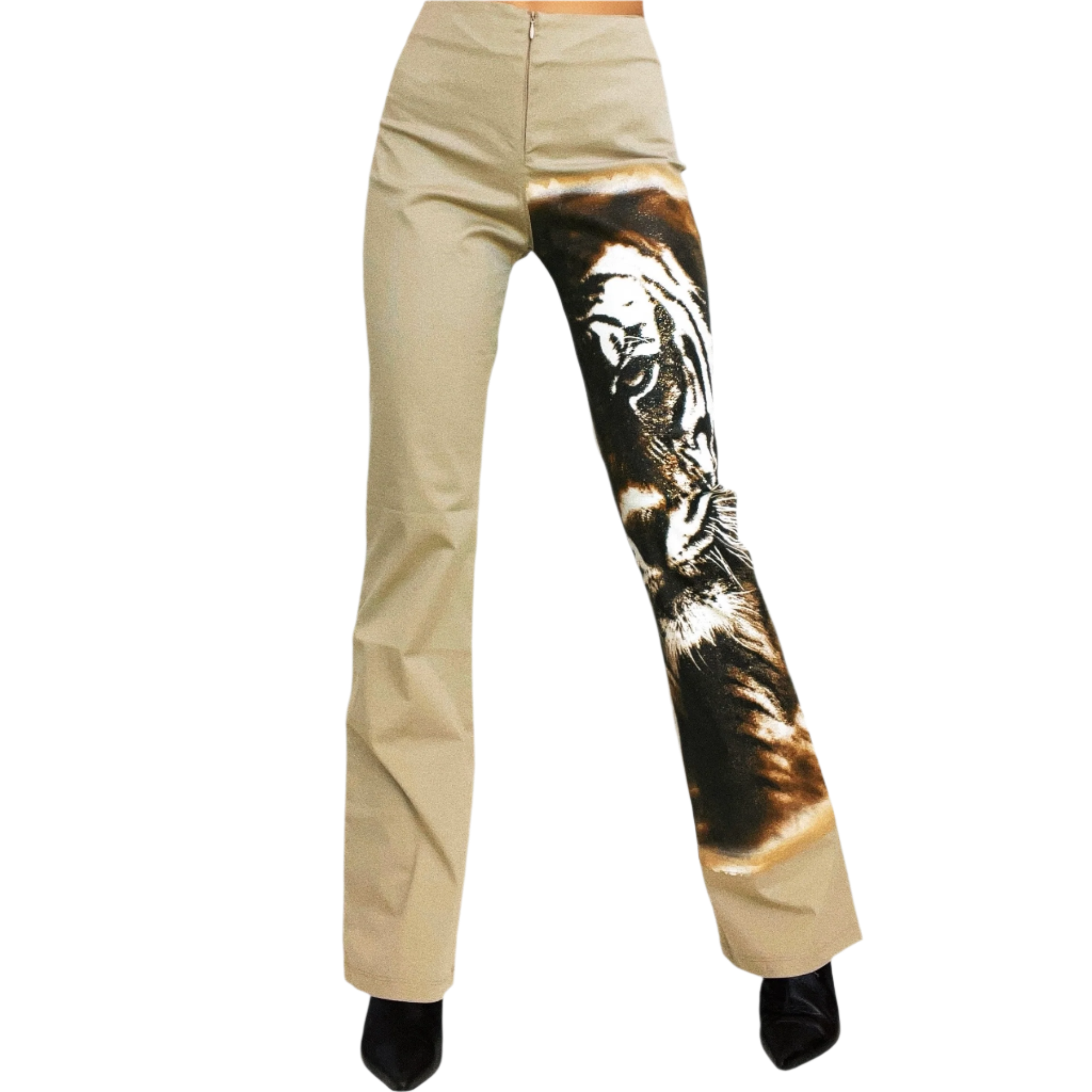90s Khaki Tiger Pants (S)