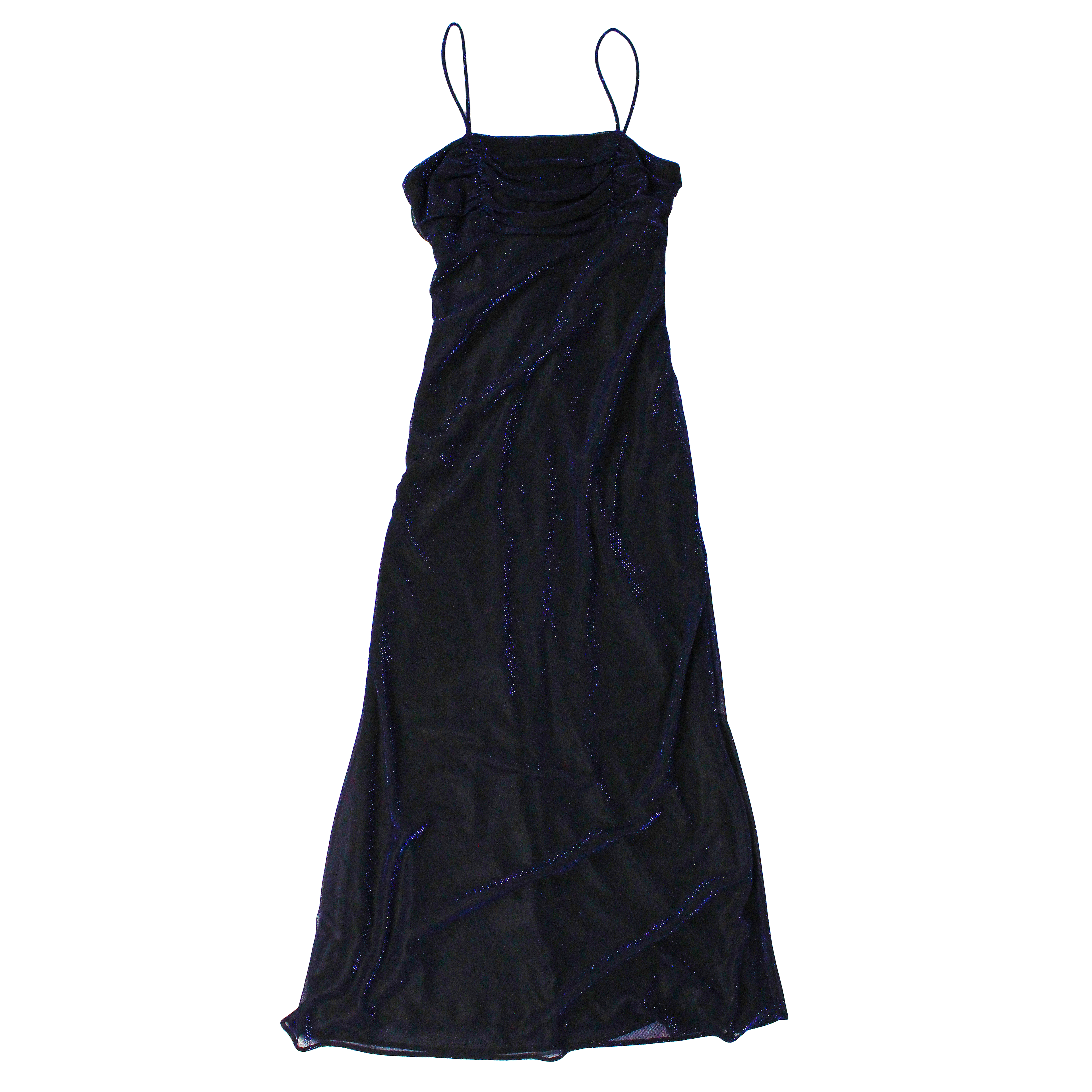 90s Shimmery Blue Gown (S)