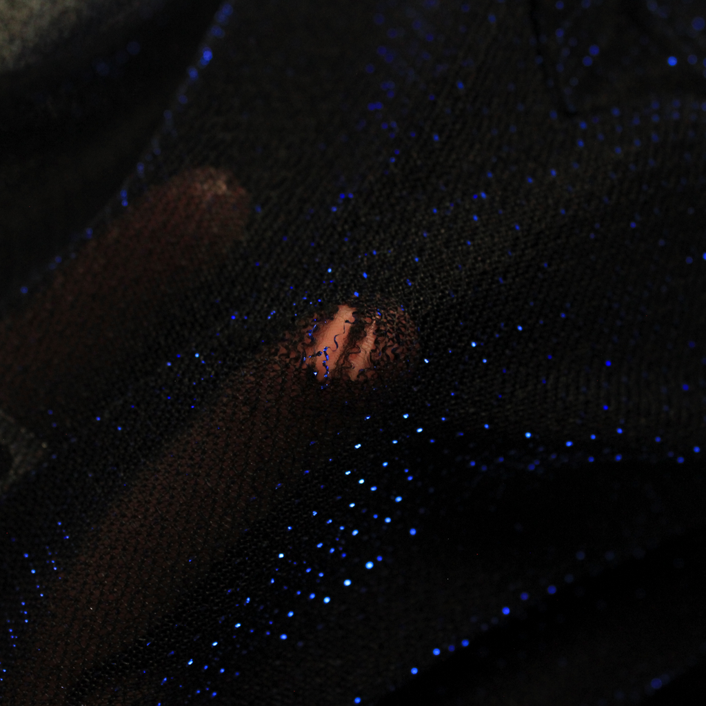 90s Shimmery Blue Gown (S)