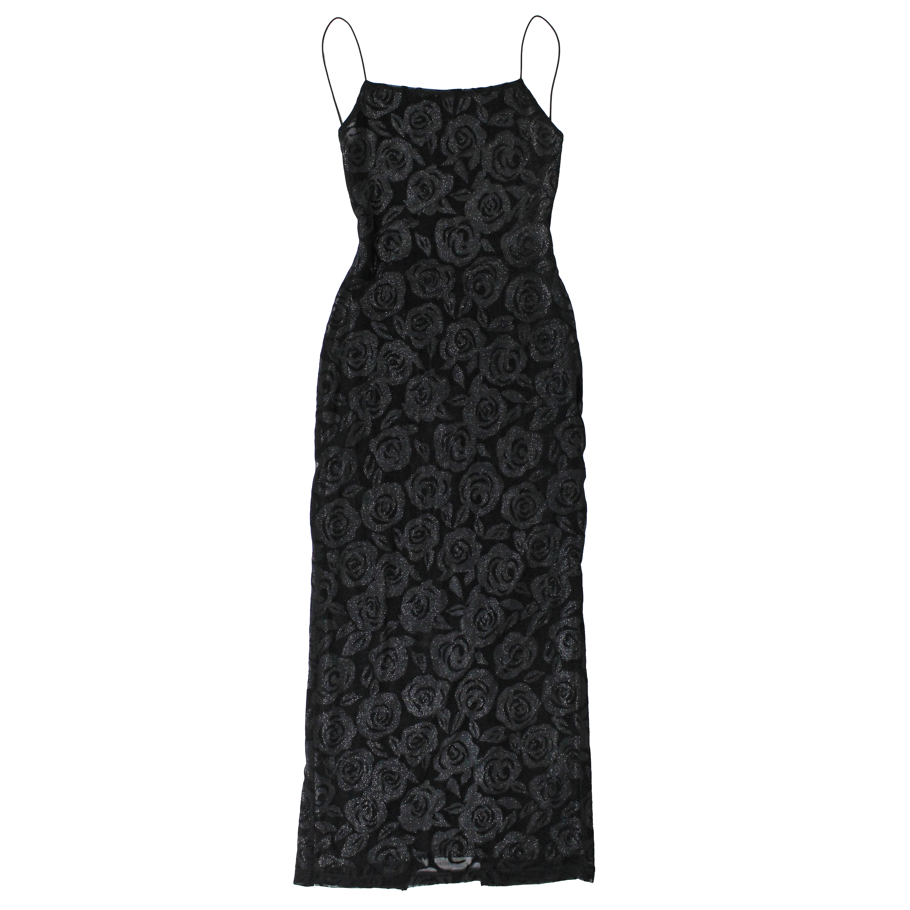 90s Black/Silver Gown (S)