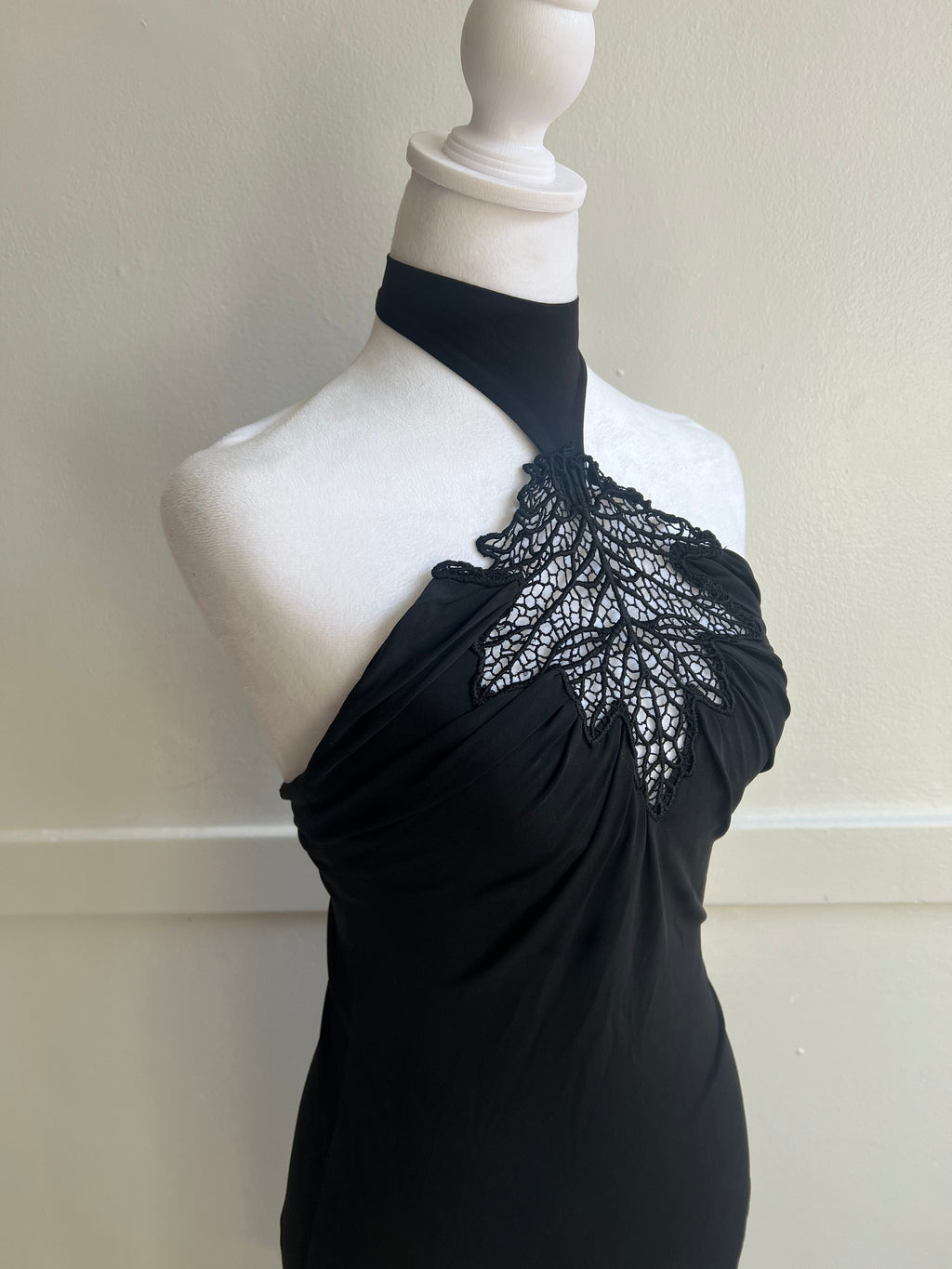 Vintage Italian Designer Halter Neck Dress (S/M)