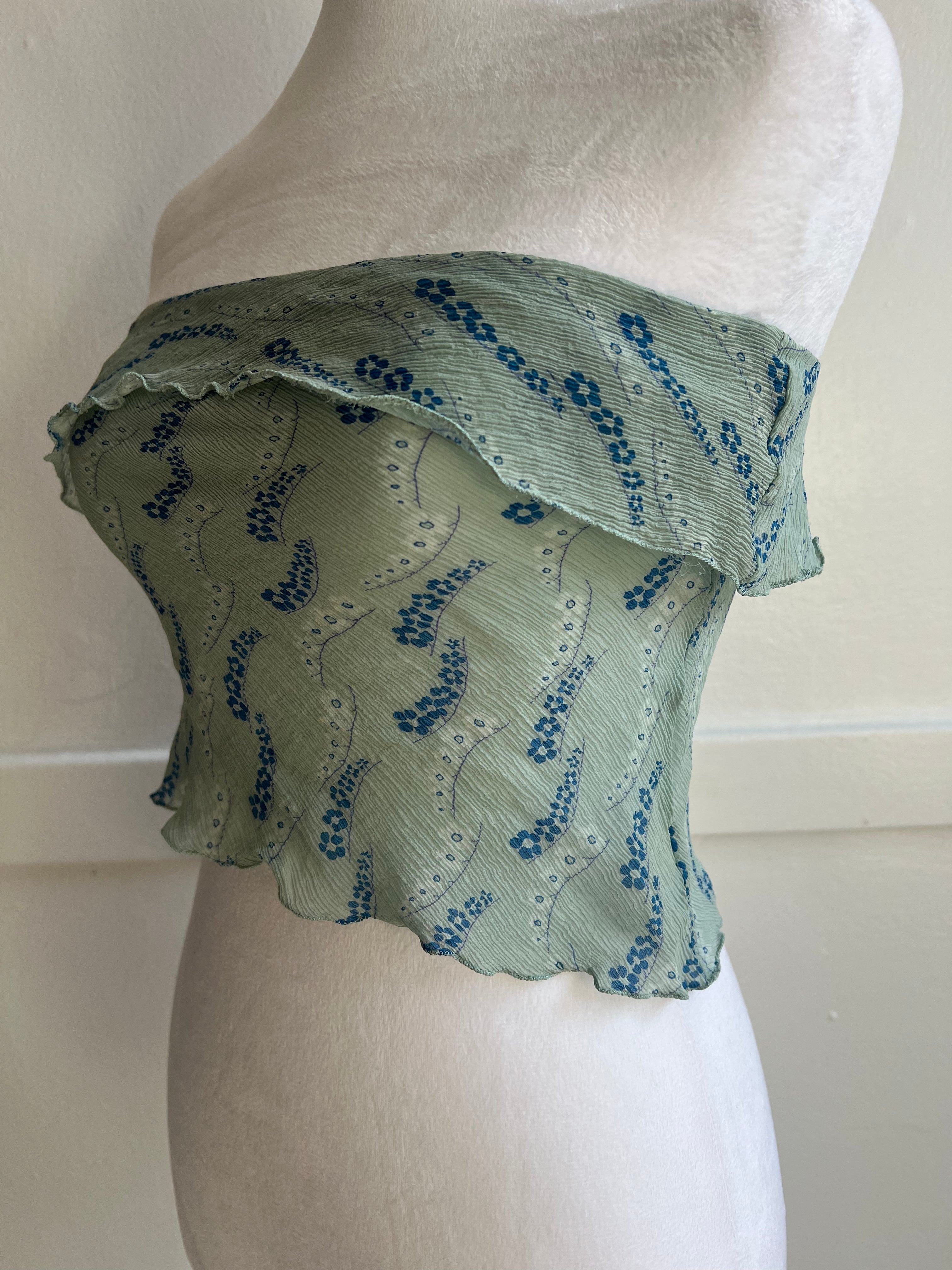 Vintage Italian 100% Silk Blouse (S/M)