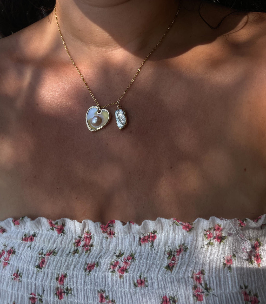 Heart of Pearl Necklace